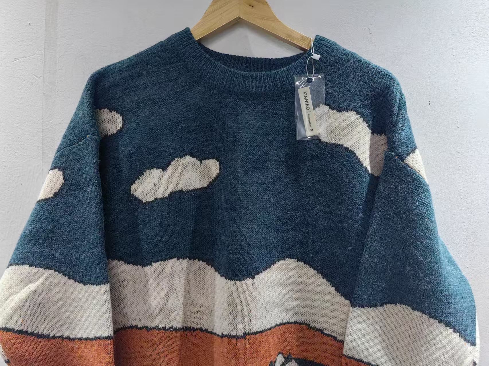 Vintage Orange casual vintage cow print loose knit Sweater y2k Size US M / EU 48-50 / 2 - 3 Thumbnail