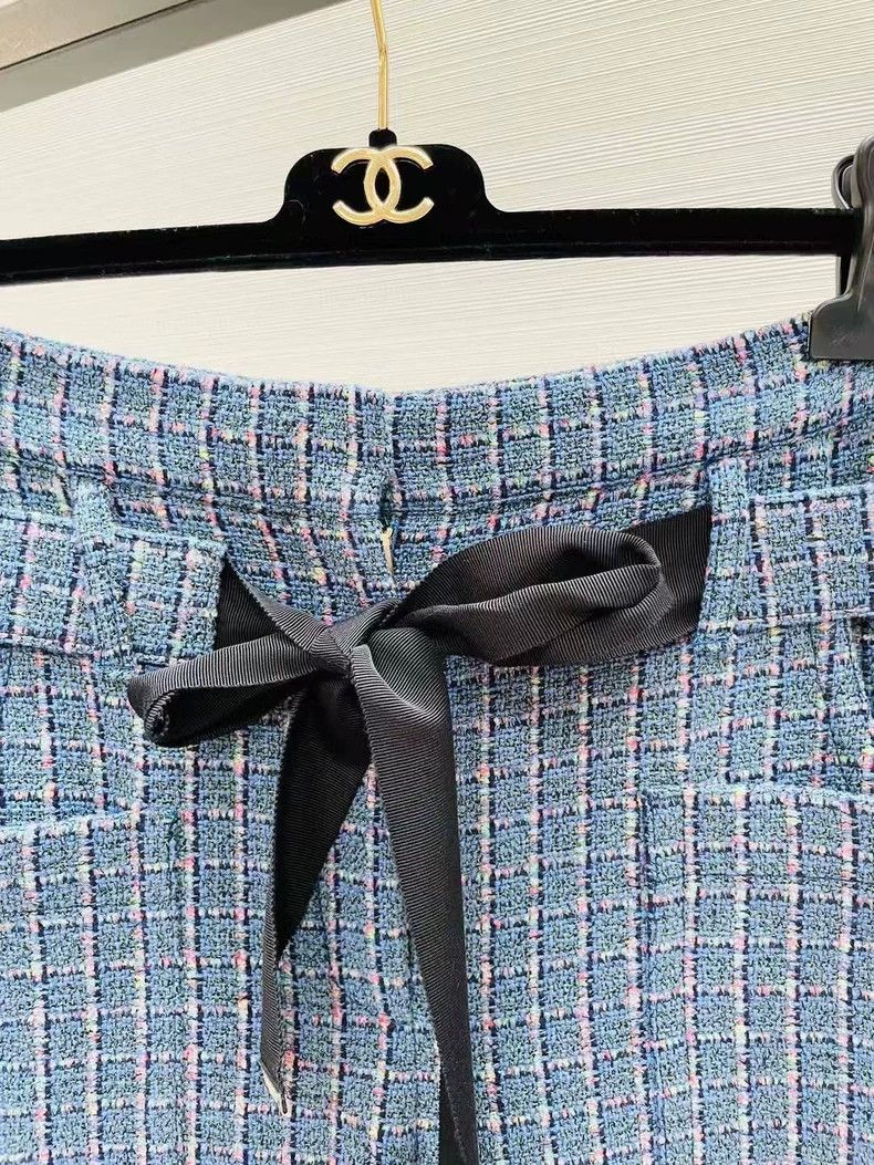Chanel Chanel Tweed high-waisted straight trousers Nextarrow-2505 Size 42" / US 20 - 5 Thumbnail