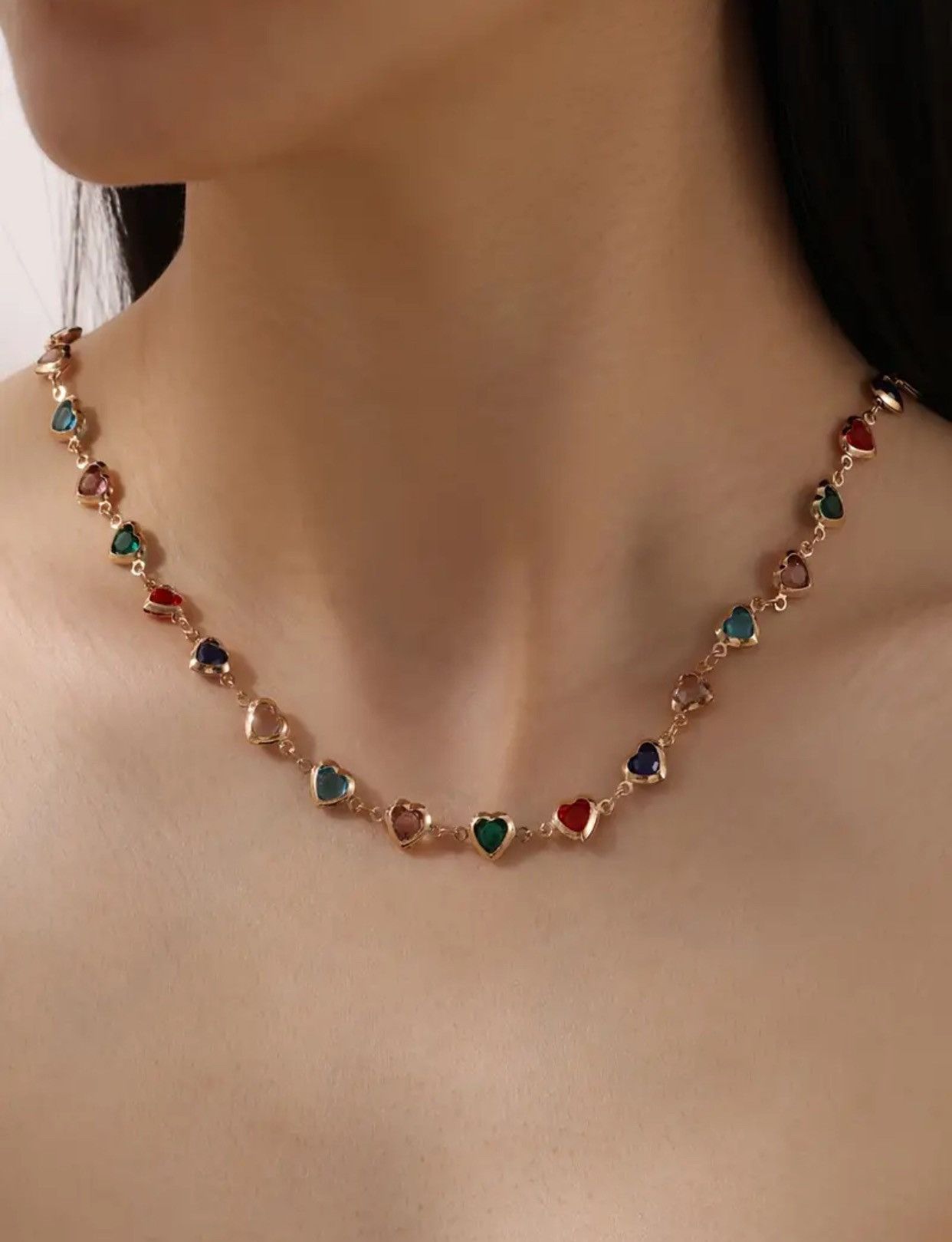 Japanese Brand × Other × Vintage Rainbow valentines necklace gift for girlfriend Size ONE SIZE - 1 Thumbnail