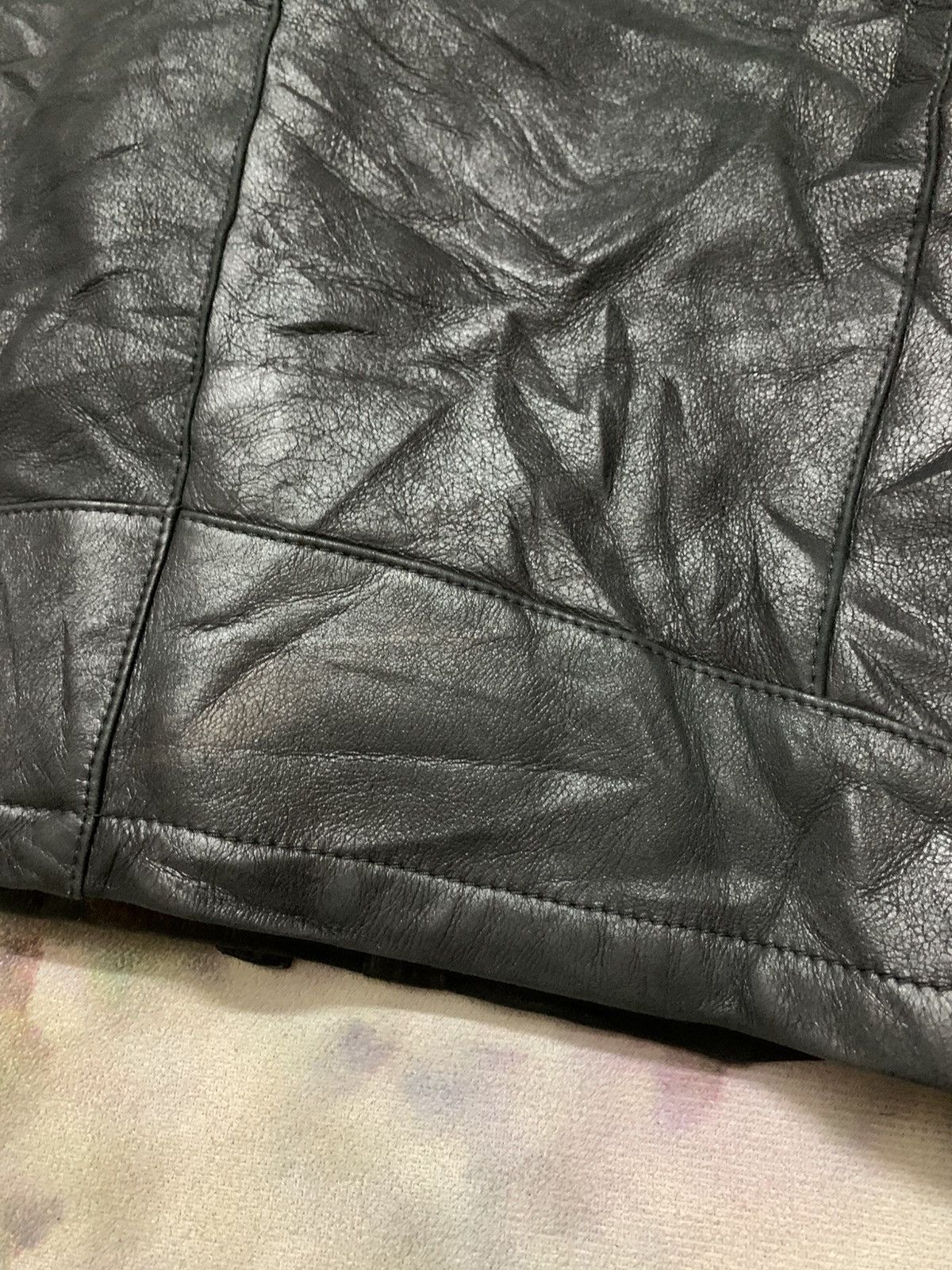 Giorgio Armani Vintage GIORGIO ARMANI LEATHER RYDERS SHEARLING Size US M / EU 48-50 / 2 - 12 Thumbnail