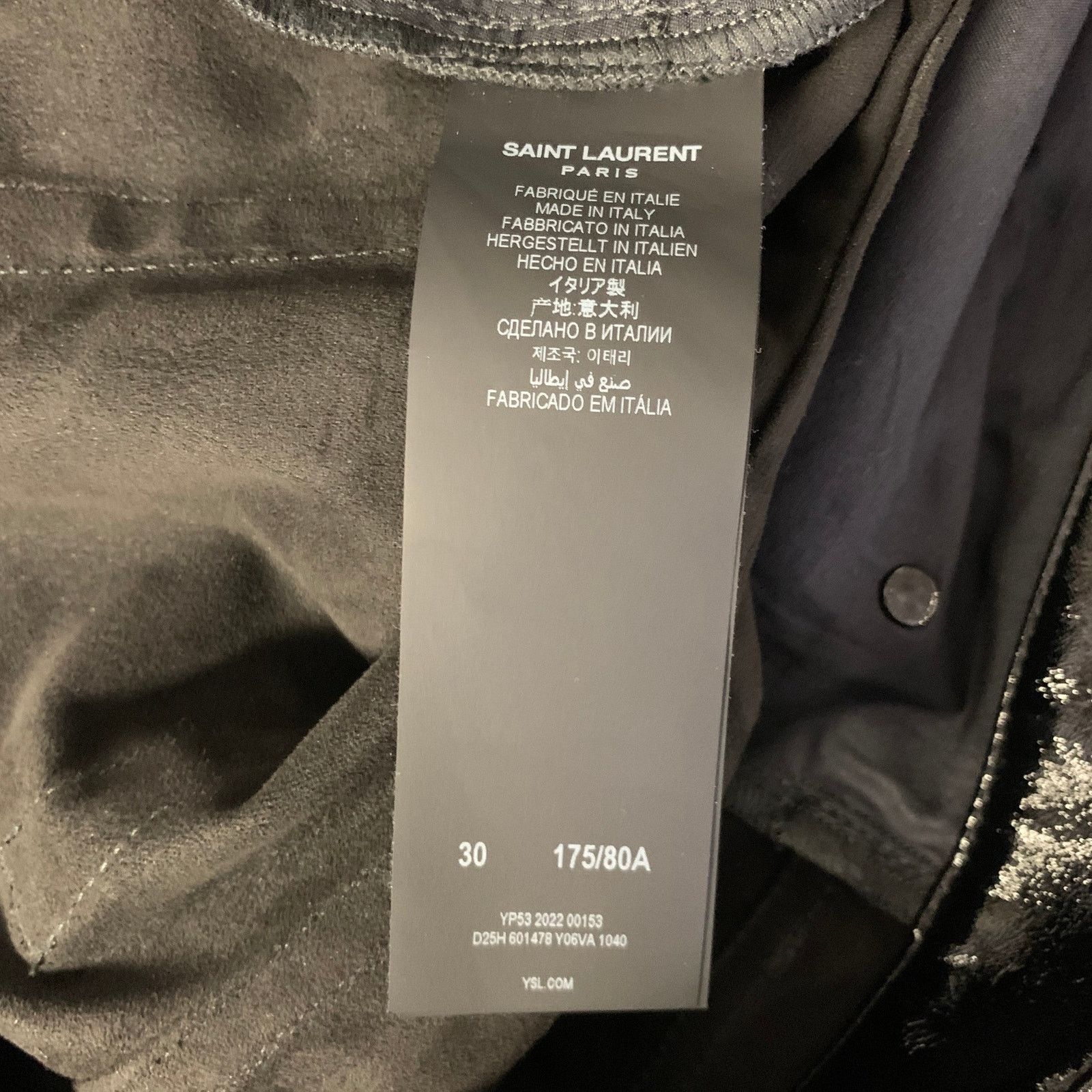 Saint Laurent Paris SAINT LAURENT Size 30 Black Polyester Pants Size US 30 / EU 46 - 5 Thumbnail