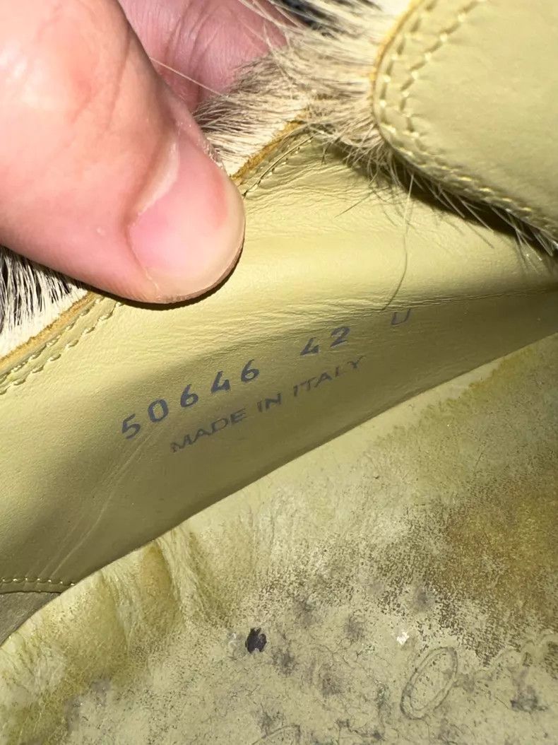 Rick Owens Rick Owens Main Line Green Horse Hair Low Top Converse sho Size US 9 / EU 42 - 6 Thumbnail