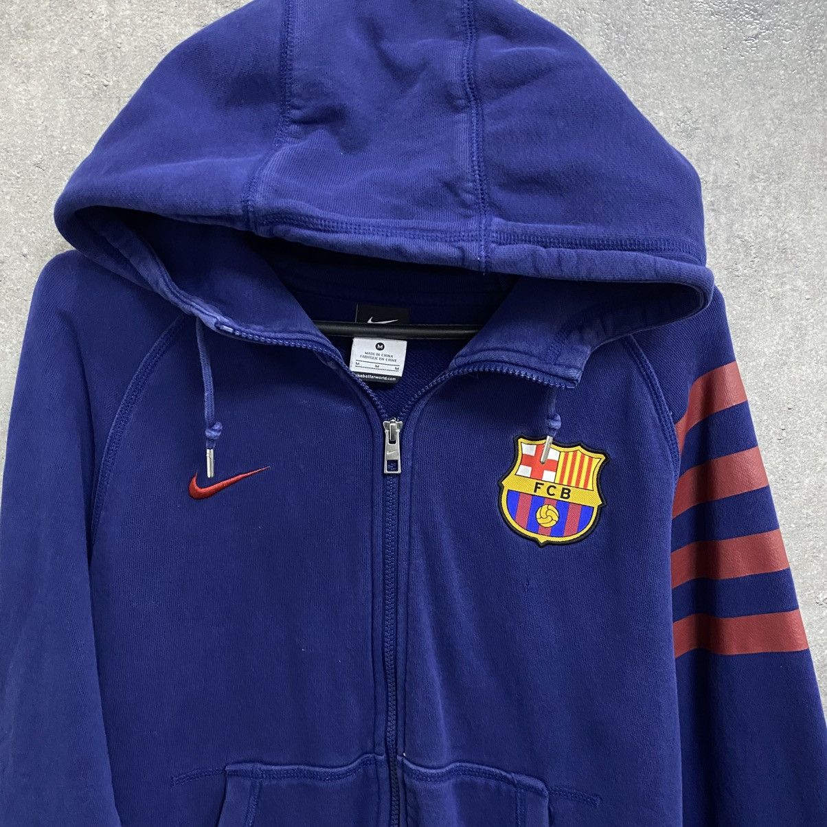 Nike Vintage Nike Barcelona Zip Hoodie Size US M / EU 48-50 / 2 - 5 Thumbnail