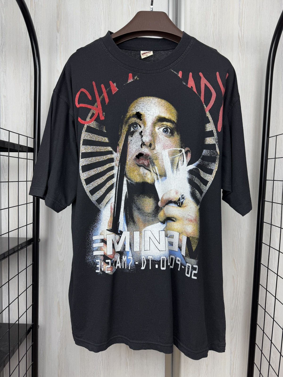 Eminem VNTG Eminem Clockwork Orange 2002 Slim Shady Distressed Tee Size US XXL / EU 58 / 5 - 2 Thumbnail
