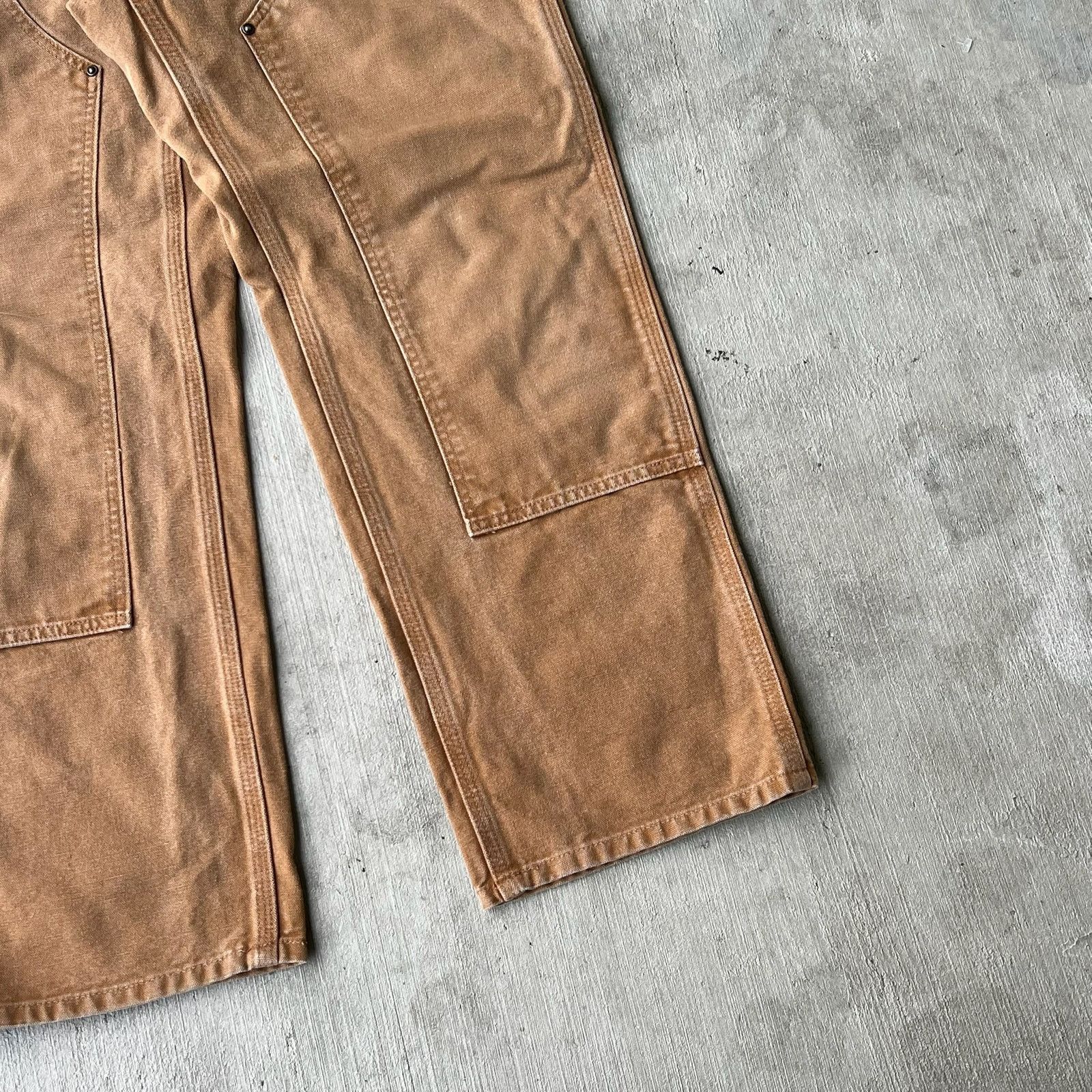 Carhartt × Vintage Carhartt brown double knee work wear carpenter pants Size US 32 / EU 48 - 8 Thumbnail