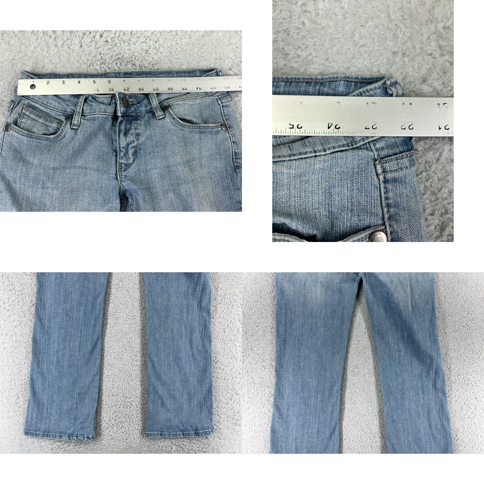 Decree Decree Jeans Womens 5 Blue Denim Bootcut Cotton Blend Embroidered Zip Fly Size 27" / US 4 / IT 40 - 9 Thumbnail