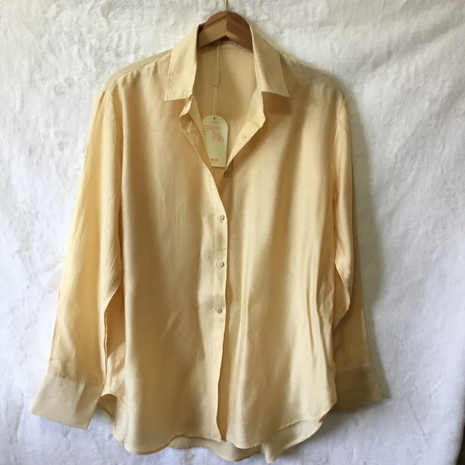 Other With.It Yellow Long-Sleeve Button Shirt Size ONE SIZE - 2 Thumbnail