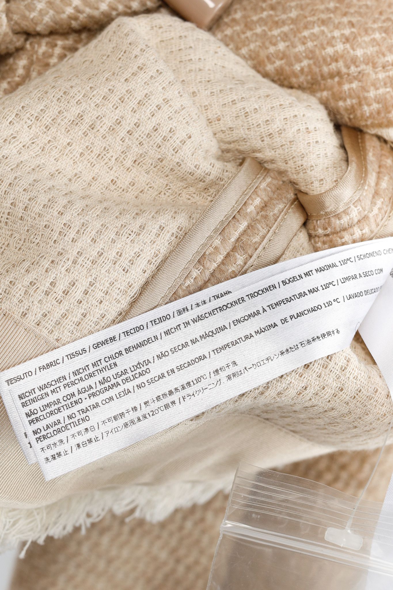 TWINSET Twinset Taupe Cotton-Blend Tweed Frog-Fastener Jacket Size M / US 6-8 / IT 42-44 - 12 Thumbnail