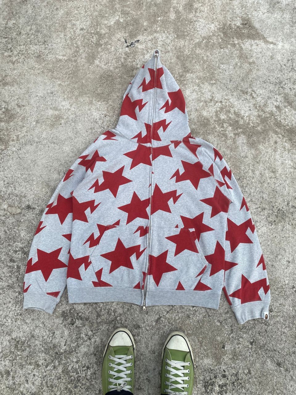 Bape 💥 Delete💥 Vintage 2000 Bapesta Fully Zipper Hooded Jacket Size US M / EU 48-50 / 2 - 5 Thumbnail