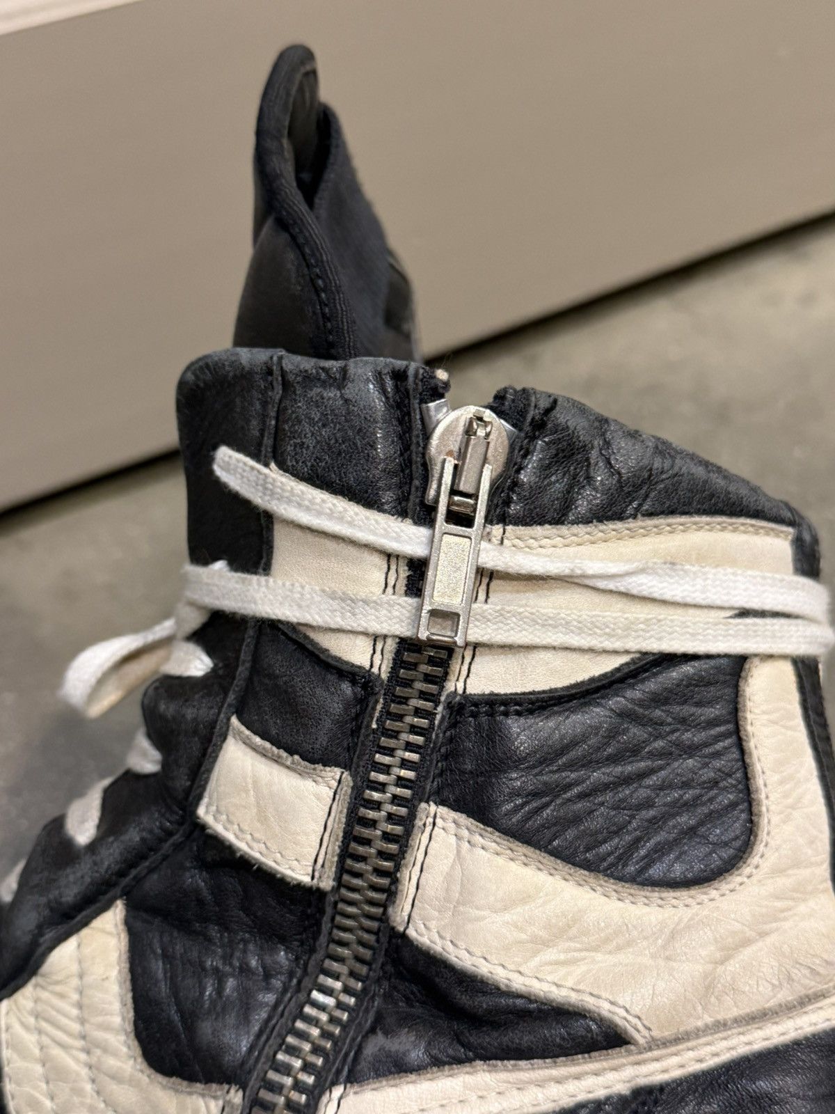 Rick Owens AW06 Oreo Geobasket Dunks Size US 9.5 / EU 42-43 - 10 Thumbnail