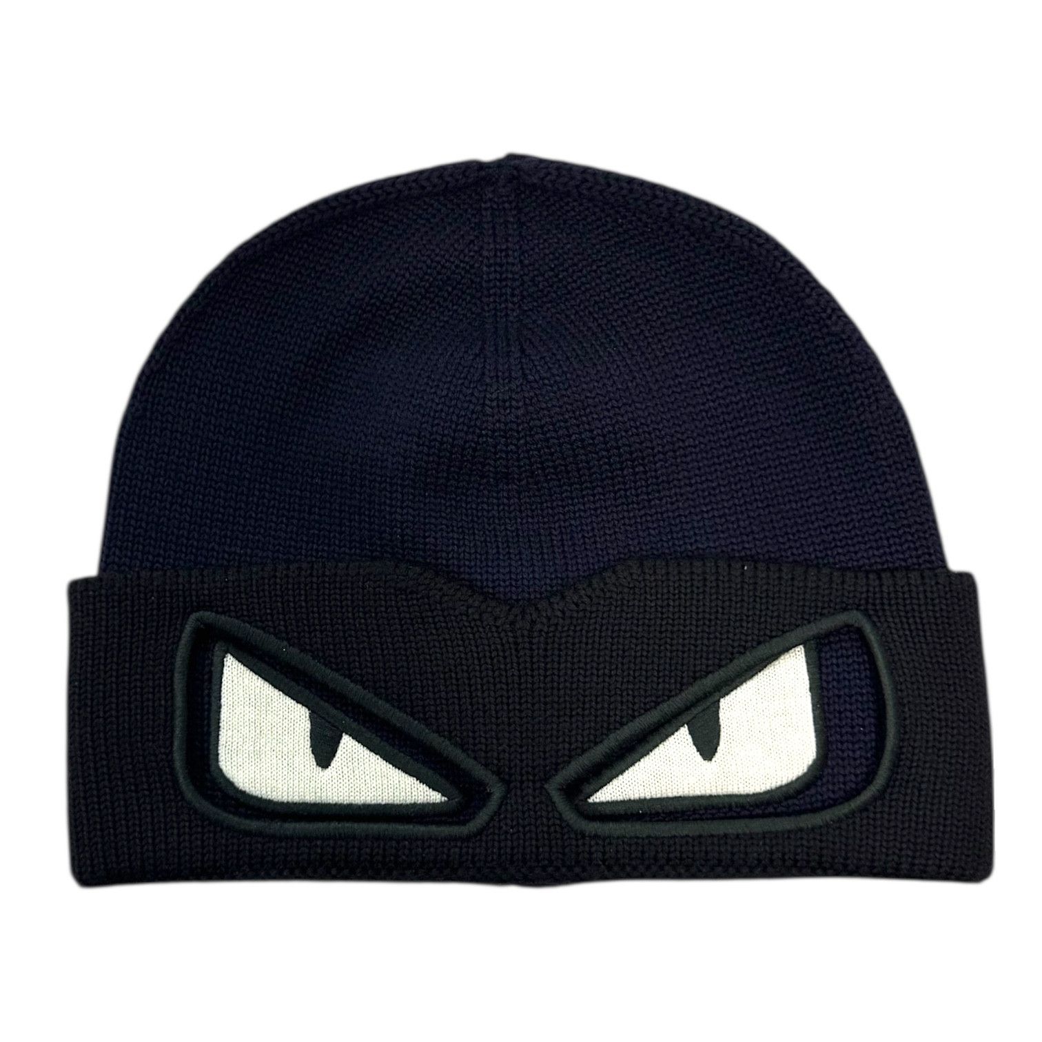 Fendi Fendi monster eyes black beanie hat | Grailed