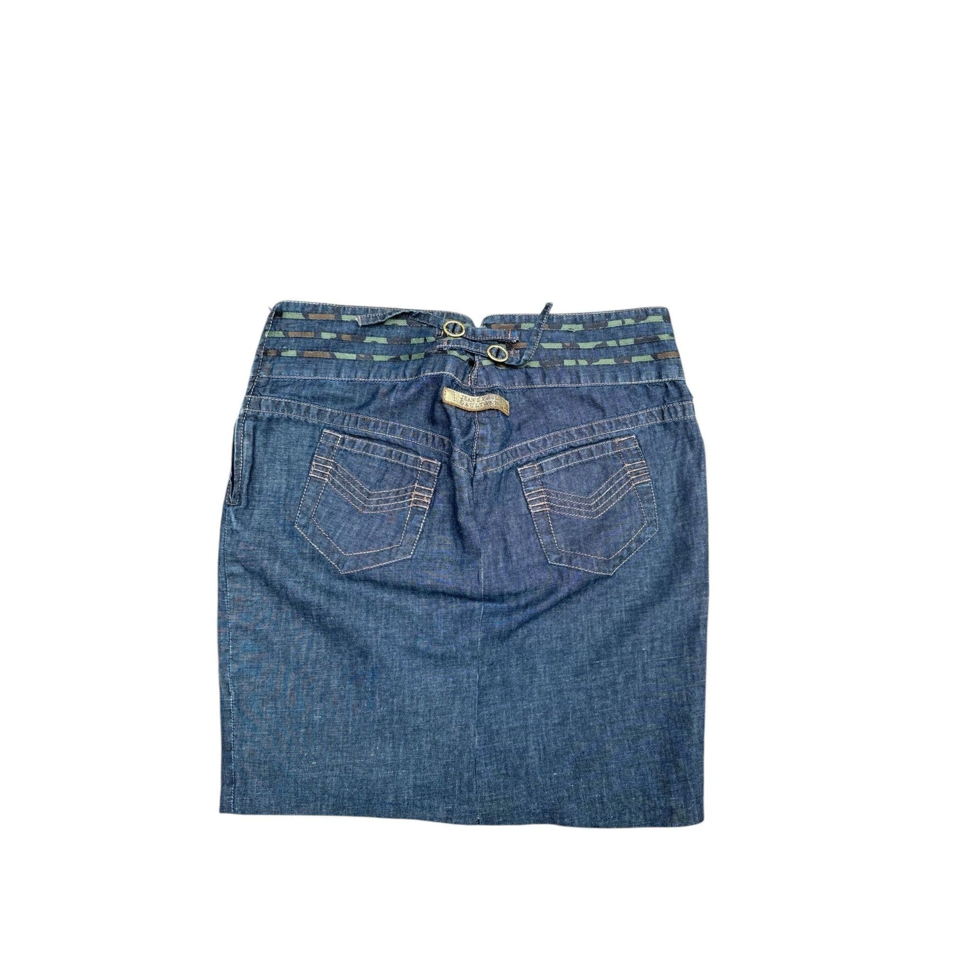 Jean Paul Gaultier Denim Skirt Size 32" / US 10 / IT 46 - 2 Thumbnail