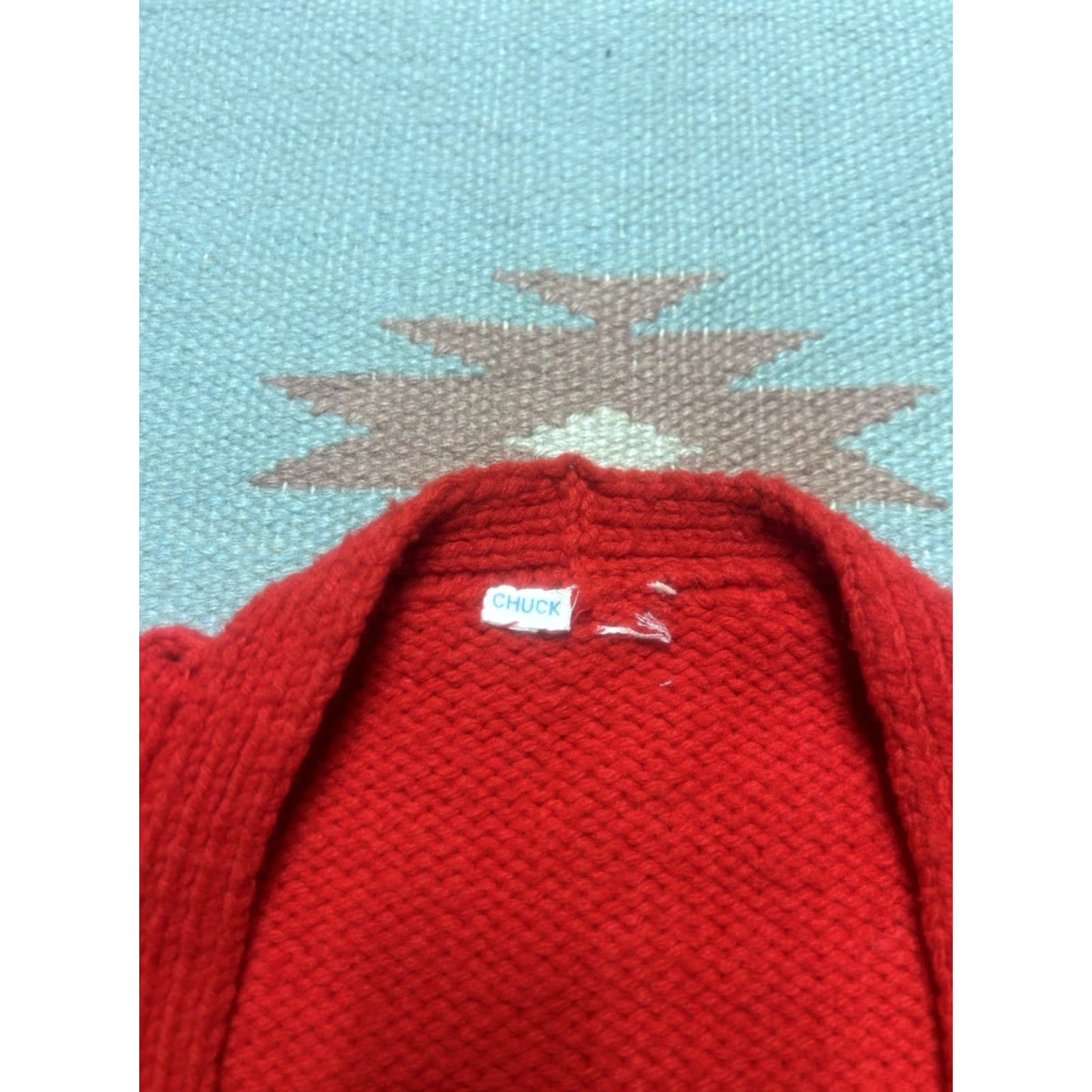 Vintage **Vintage Red Wool Knit Women's Cardigan M** User: Vintage Red Wool Knit Women's Cardigan Medium M Size M / US 6-8 / IT 42-44 - 6 Thumbnail