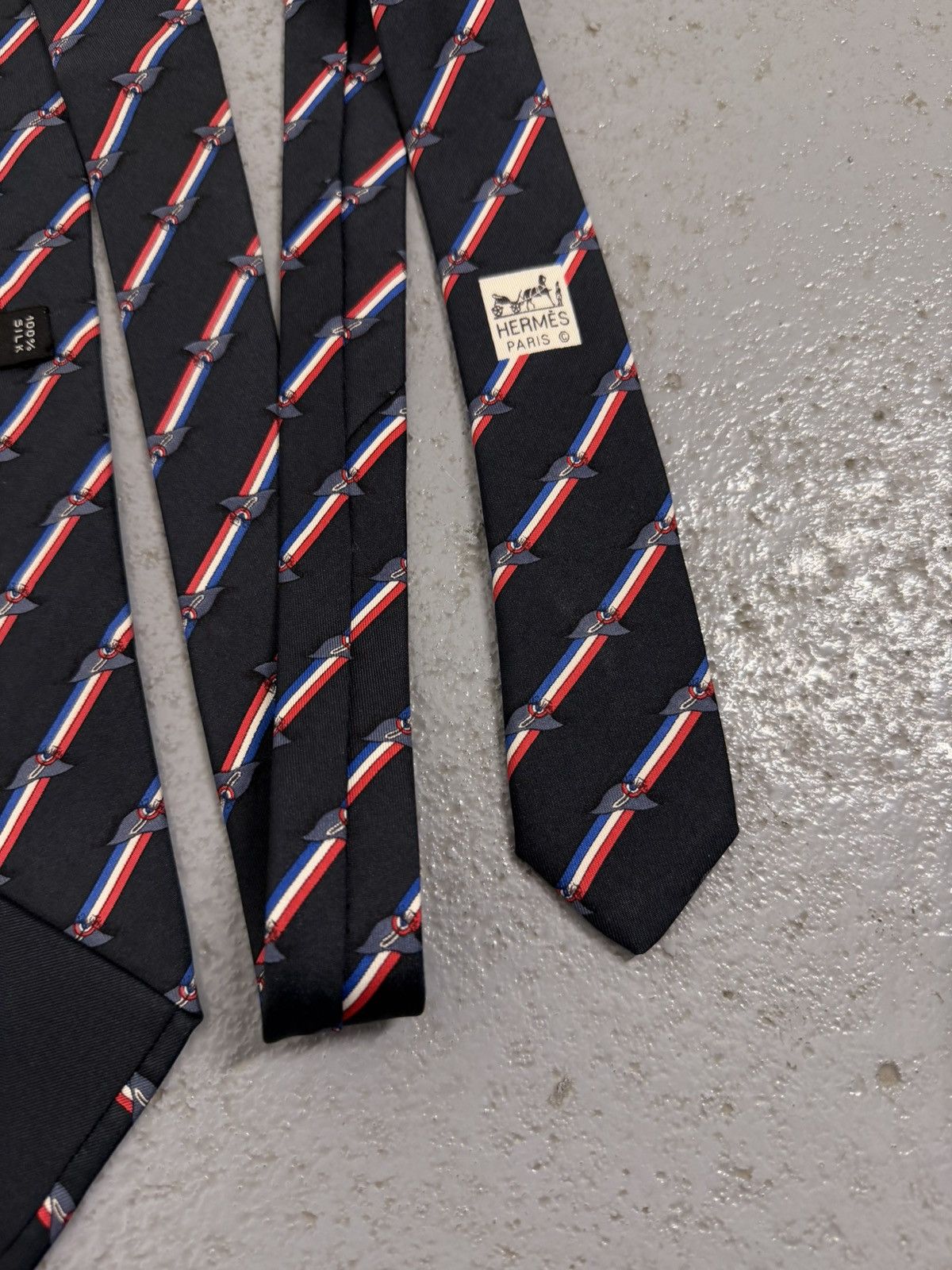 Hermes Hermes Silk Tie Size ONE SIZE - 7 Thumbnail