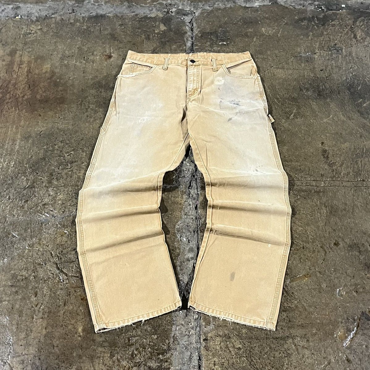 Carhartt × Dickies × Vintage Crazy Vintage Dickies Carpenter Jeans Faded Workwear Skater Size US 34 / EU 50 - 2 Thumbnail