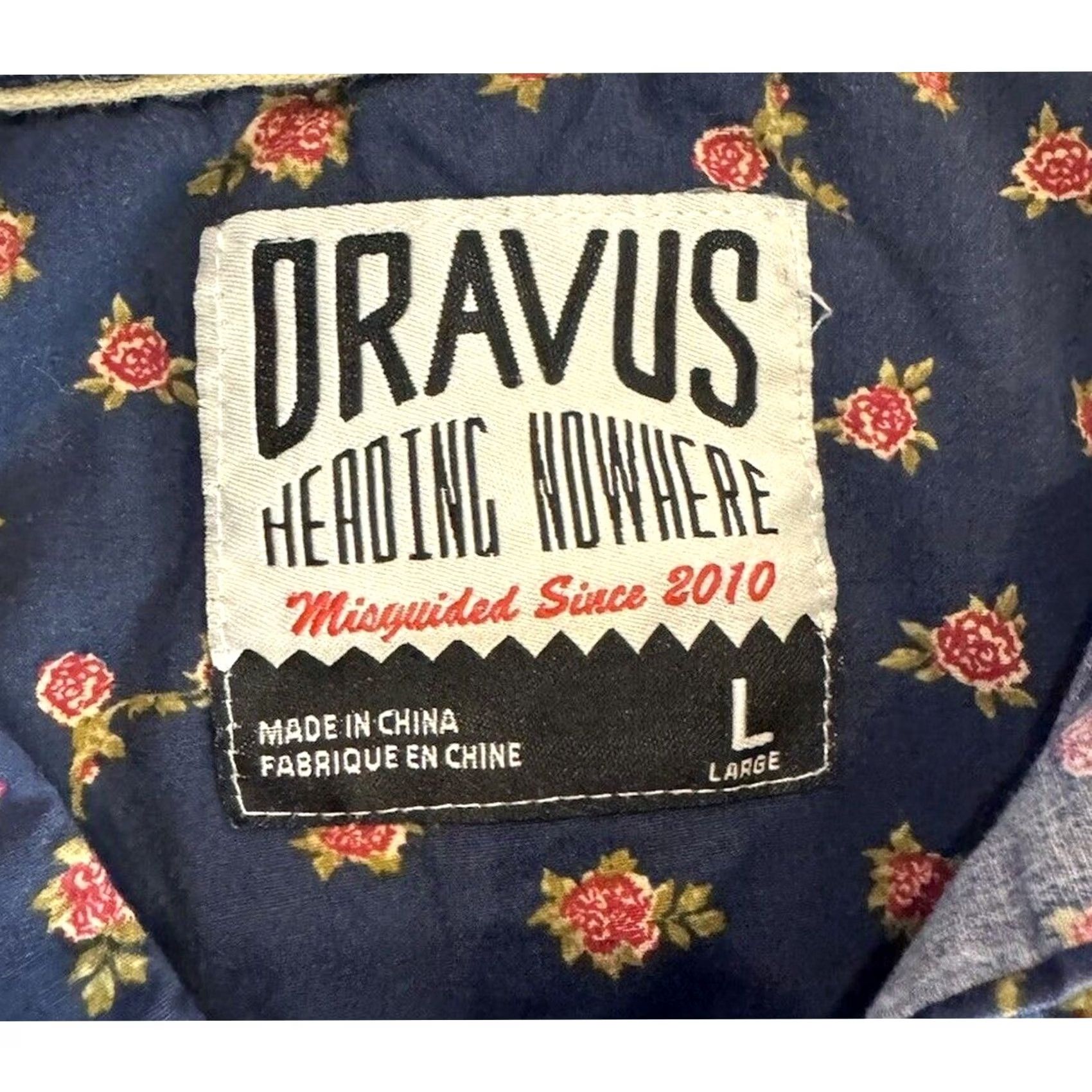 Vintage DRAVUS Shirt Button Up Button Down Floral Print Mens L Short Sleeve Casual Size US L / EU 52-54 / 3 - 3 Thumbnail