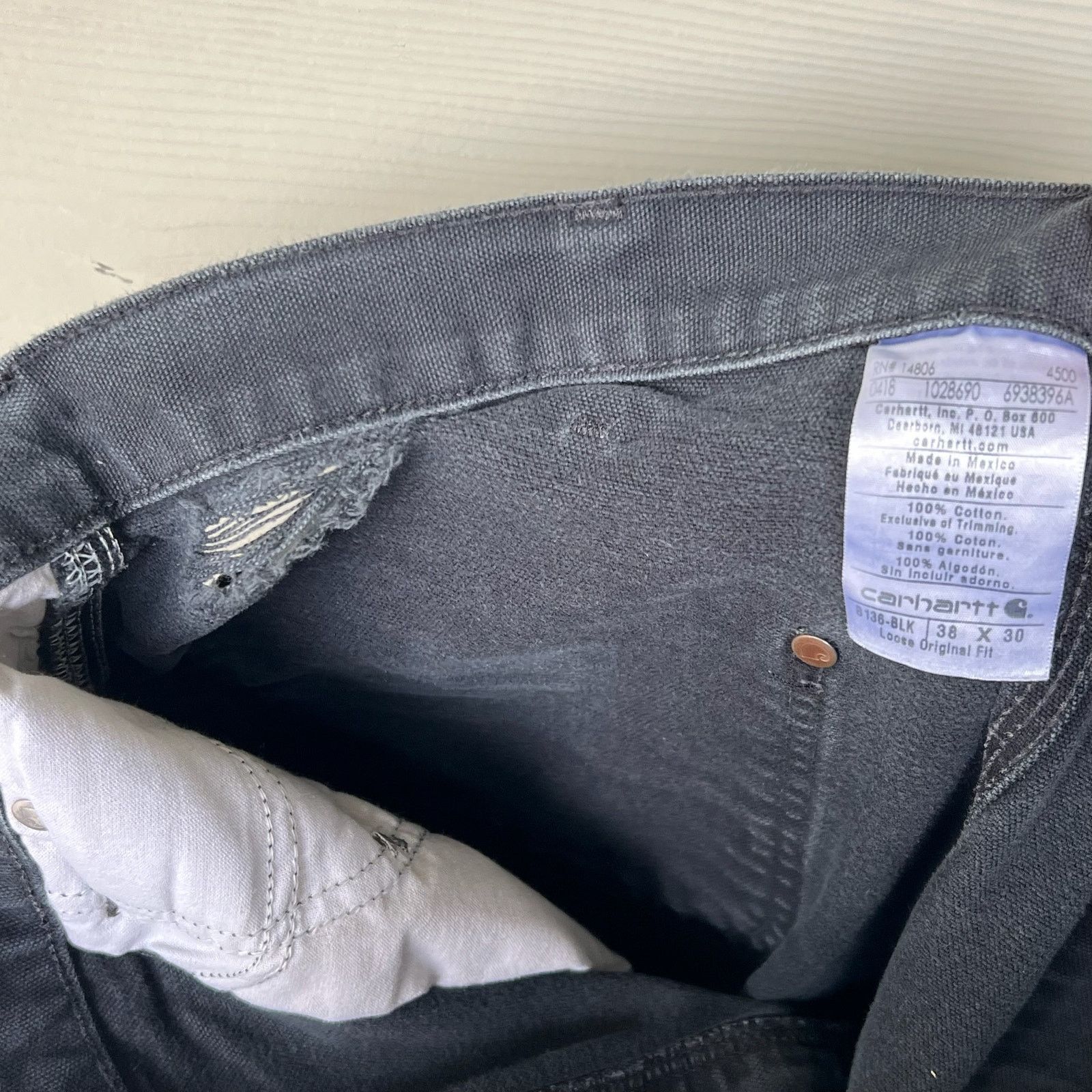 Carhartt × Vintage Carhartt black double knee work wear carpenter pants Size US 37 - 6 Thumbnail