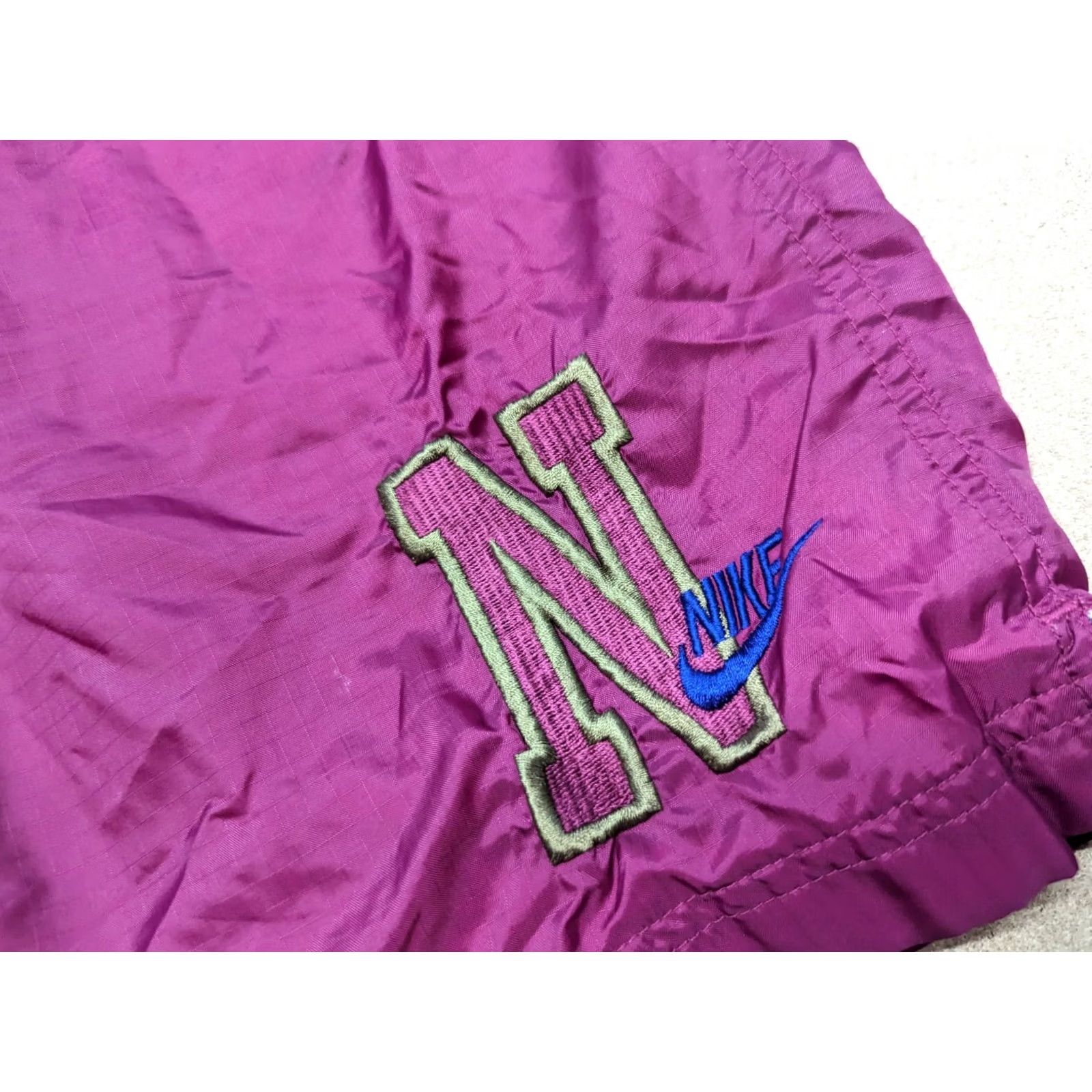 Nike Vintage Nike 80s Mens Shorts M Red Nylon Lined Athletic Quick Dry Drawstring Elastic Waist Sports Casual Shorts Mens Size US 29 - 3 Thumbnail