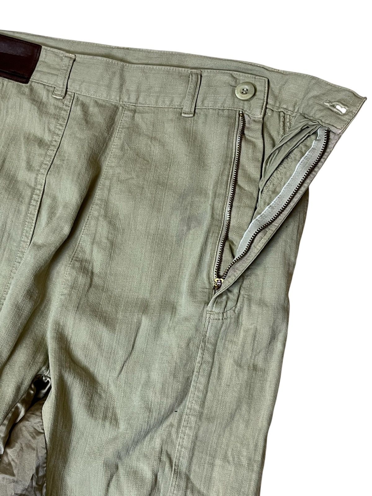 Japanese Brand Japanese cult EARTH MUSIC with silk patchwork cargo pants Size US 31 - 6 Thumbnail