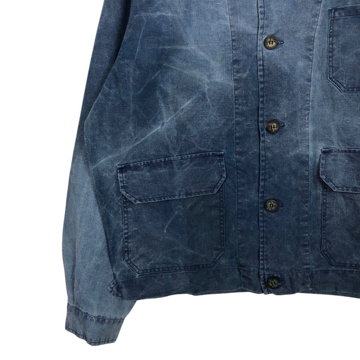 Japanese Brand 📌Vintage Denim Bomber Jacket Maneaver Issey Miyake Size US L / EU 52-54 / 3 - 5 Thumbnail
