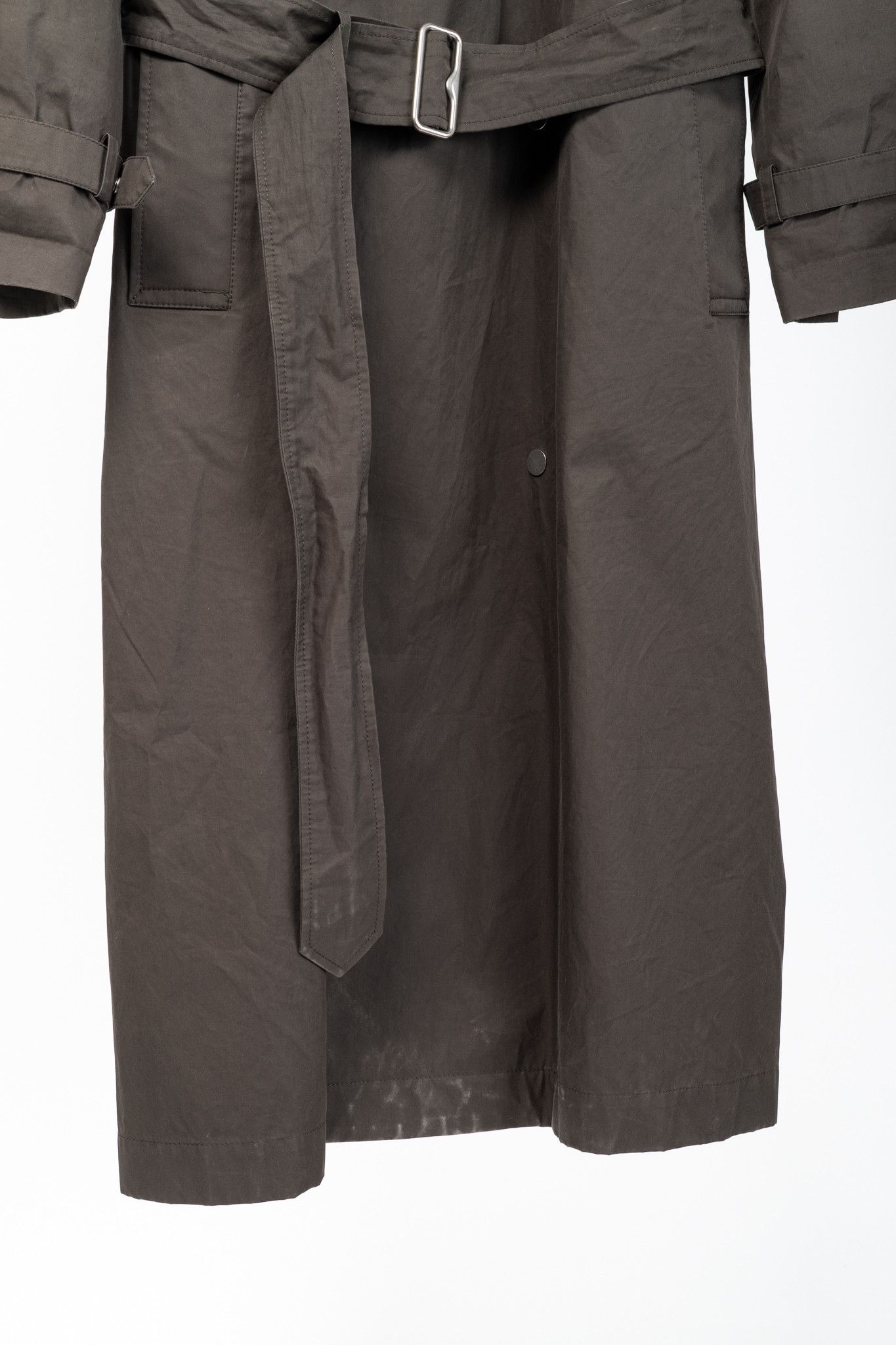 Burberry Burberry Kennington 'Otter' Cotton Fur-Trim Long Trench Coat Size XL / US 12-14 / IT 48-50 - 10 Thumbnail