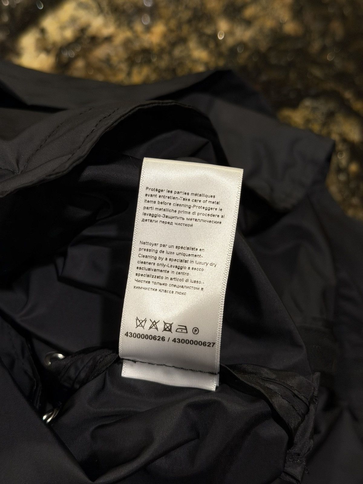 Lanvin Lanvin Nylon Logo Anorak Black Hooded Windbreaker Jacket Size US L / EU 52-54 / 3 - 17 Thumbnail