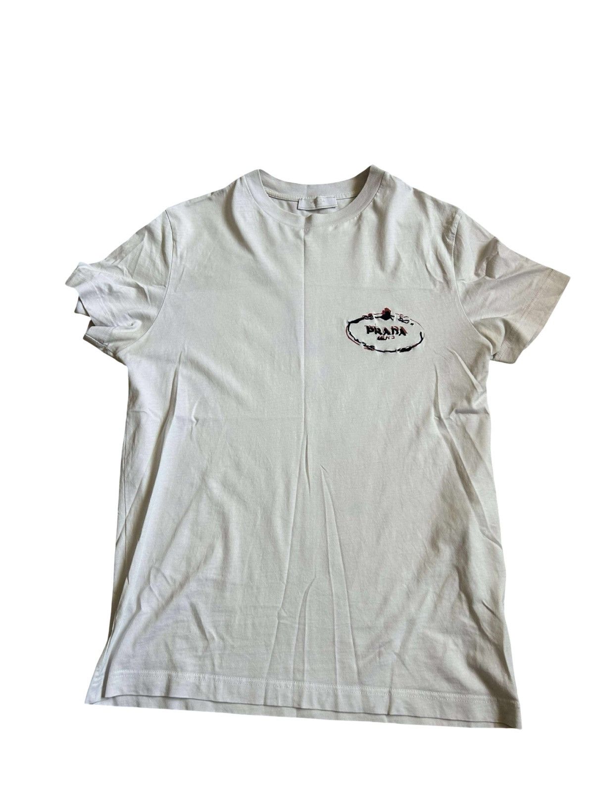 Prada Prada White Icon Tshirt Size US M / EU 48-50 / 2 - 1 Thumbnail