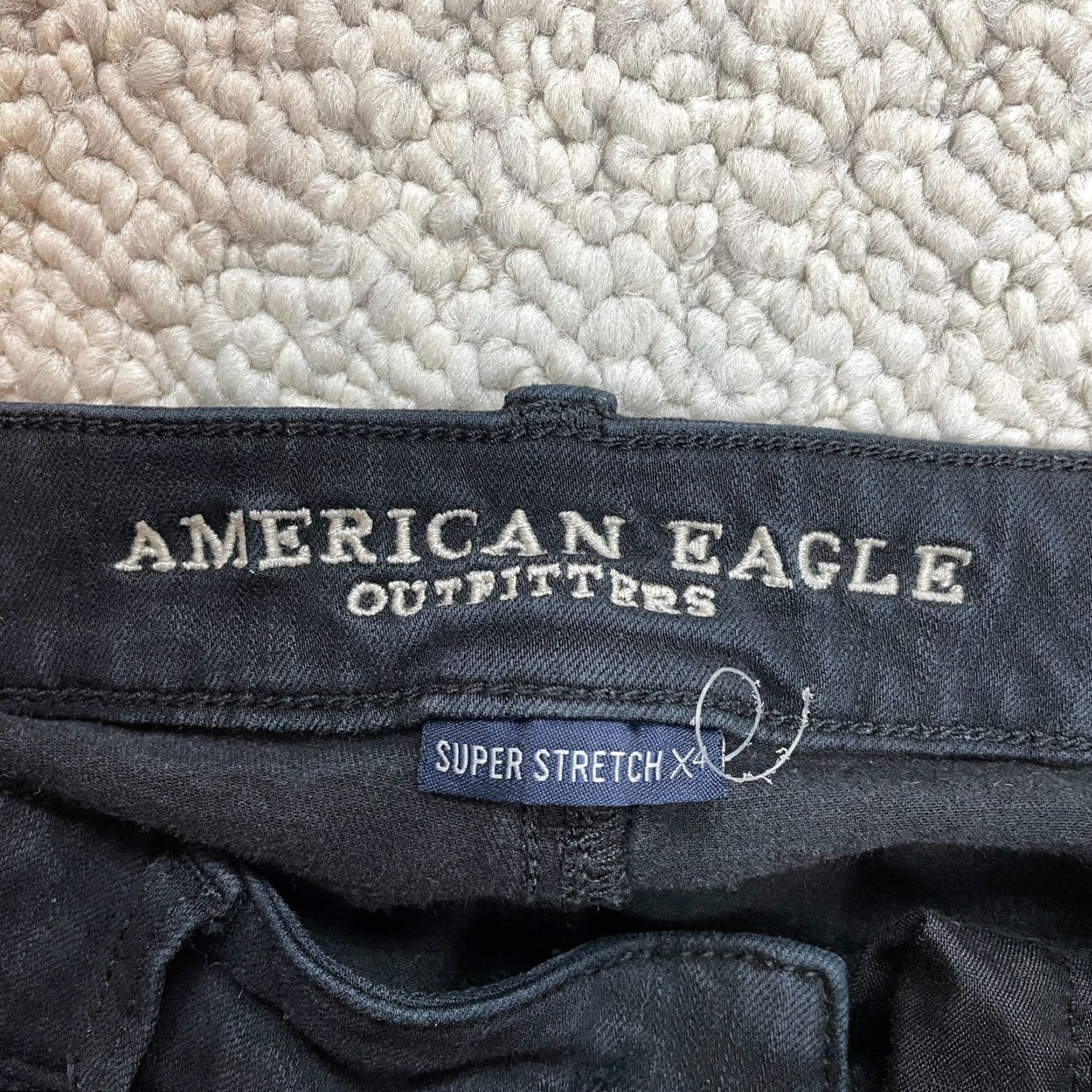 American Eagle Outfitters American Eagle Jeans Womens 6 Super Stretch High Rise Jegging Black Long Denim Size 28" / US 6 / IT 42 - 7 Thumbnail