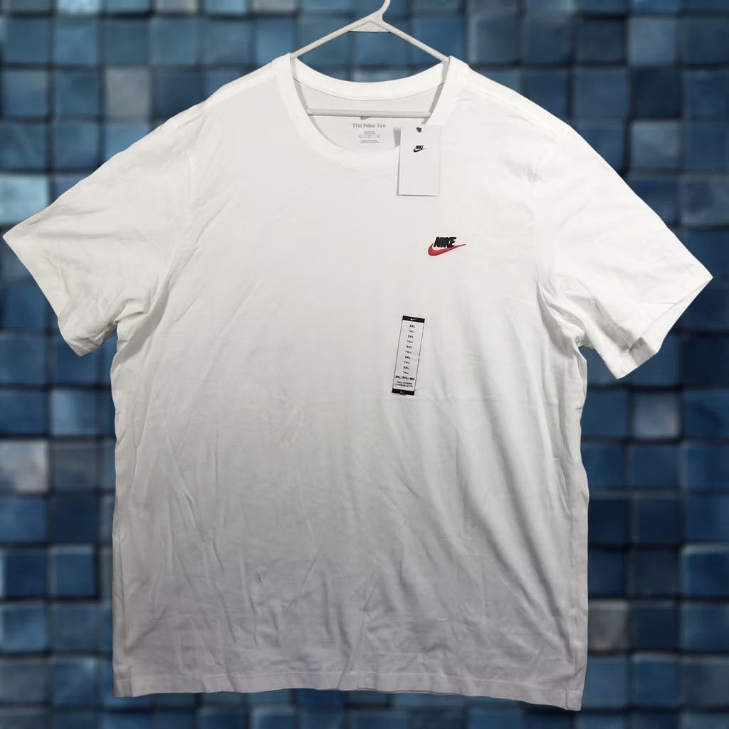Nike Nike Sportswear Club Logo T-Shirt White 3XLT Men Large Tall Casual NWT Cotton Crew Neck Short Sleeve Clothing Black Friday Limited? Size US XXL / EU 58 / 5 - 1 Thumbnail