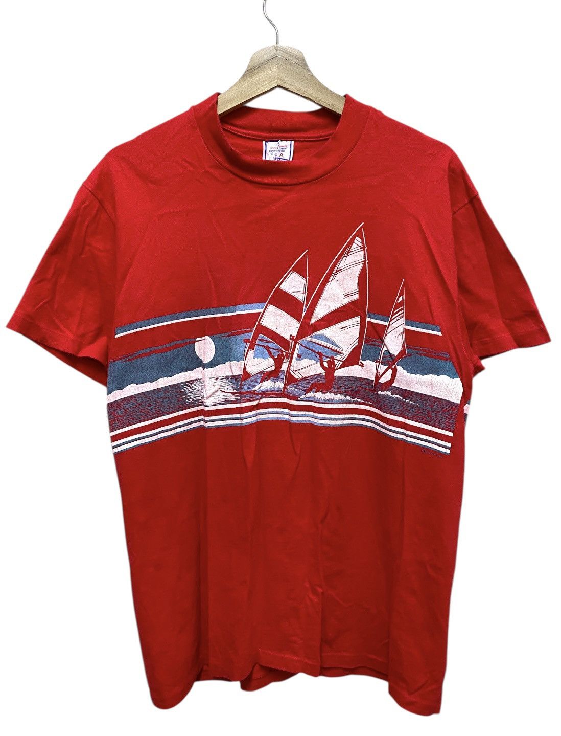 Vintage Vintage 86 Hawaii tee Yacht front, back and single Stich Size US M / EU 48-50 / 2 - 1 Thumbnail