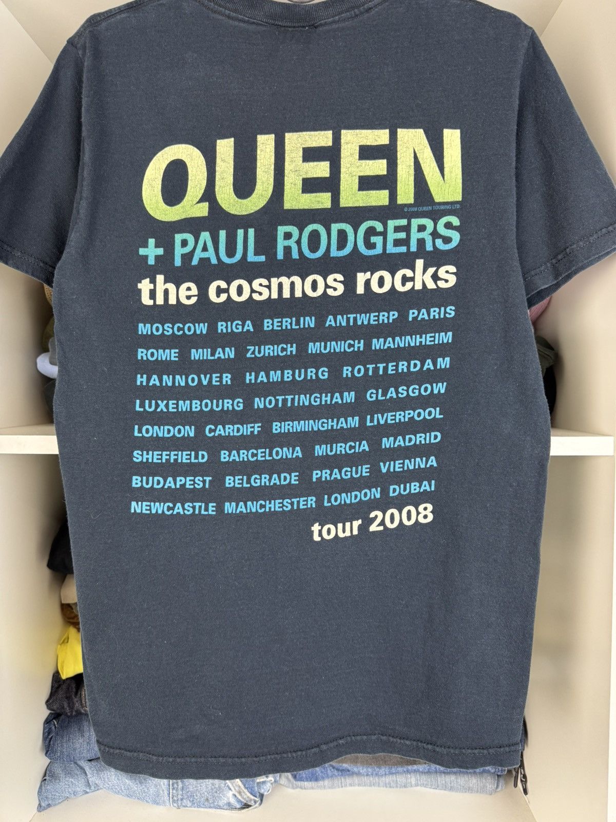 Band Tees Queen + Paul Rodgers The Cosmos Rocks Tour 2008 T-shirt Size US S / EU 44-46 / 1 - 24 Thumbnail