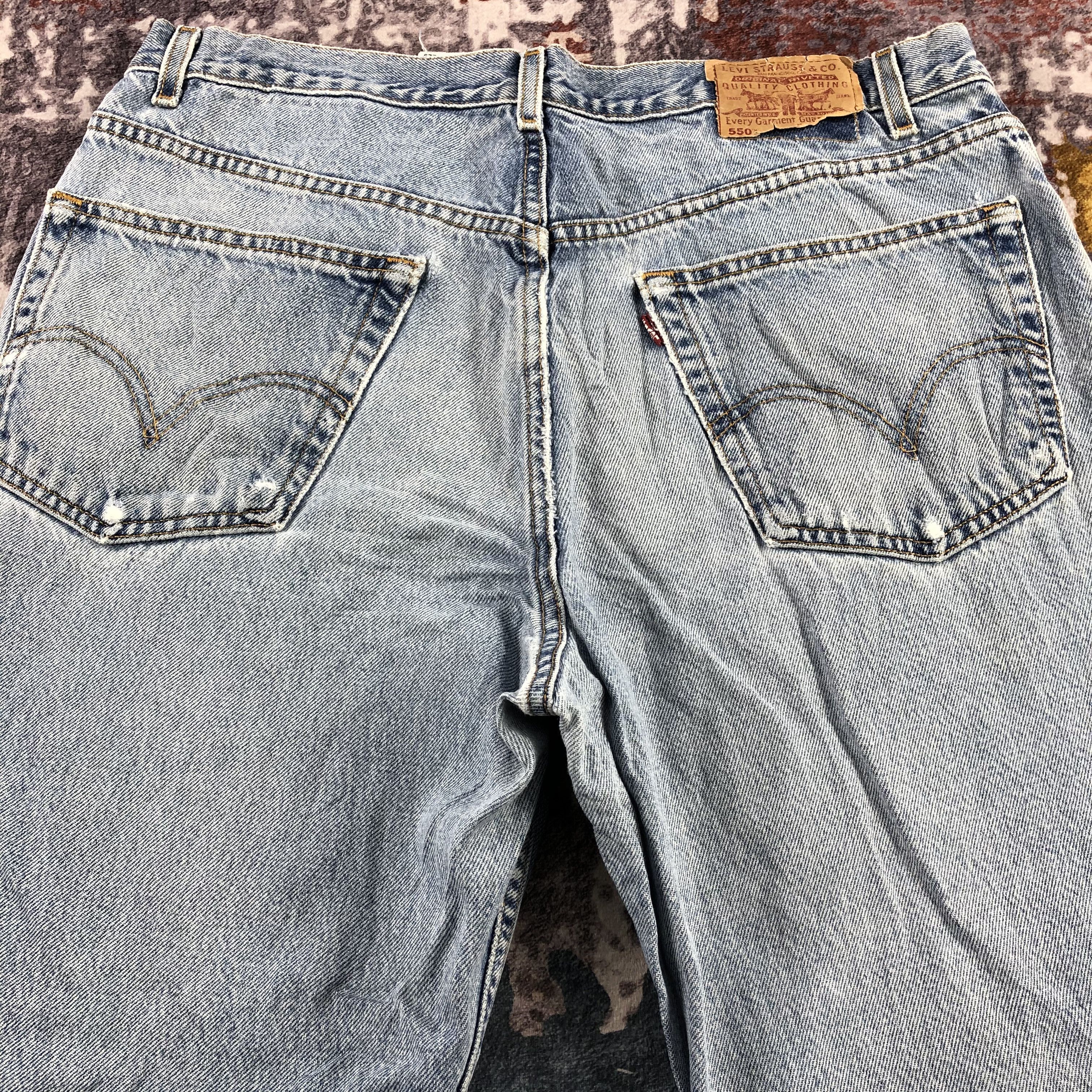 Levi's × Vintage 90s Vintage Blue Wash Levis 550 Jeans-JM3116 Size US 37 - 5 Thumbnail