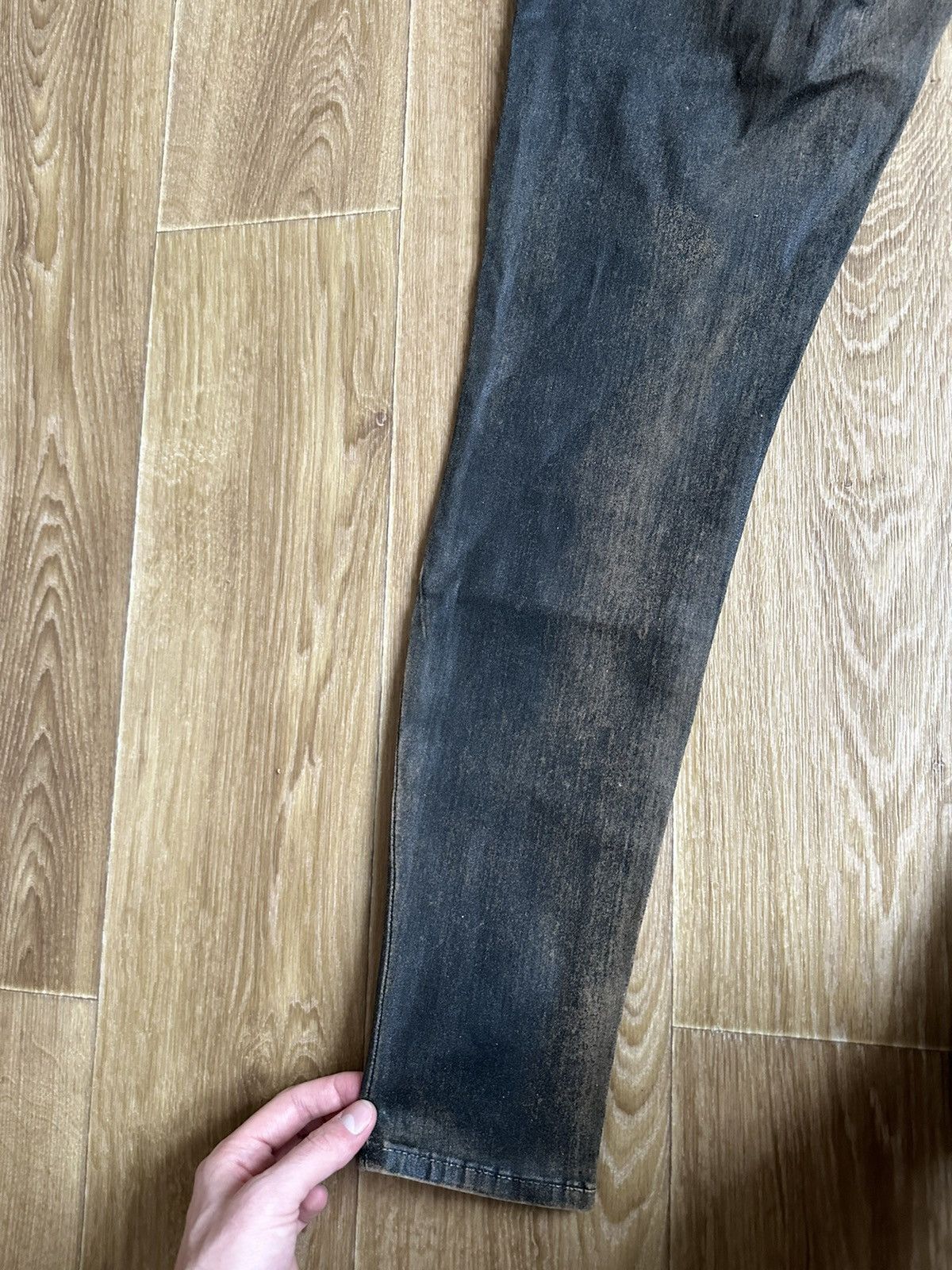 True Religion True Religion Waxed Faded Denim Jeans Size 29" - 5 Thumbnail