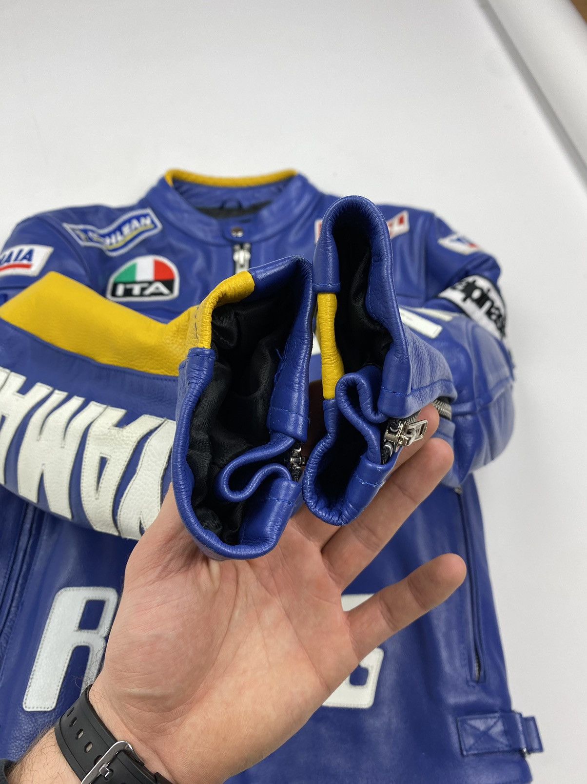 Yamaha VINTAGE RACING LEATHER JACKET VALENTINO ROSSI STYLE Size US S / EU 44-46 / 1 - 20 Thumbnail