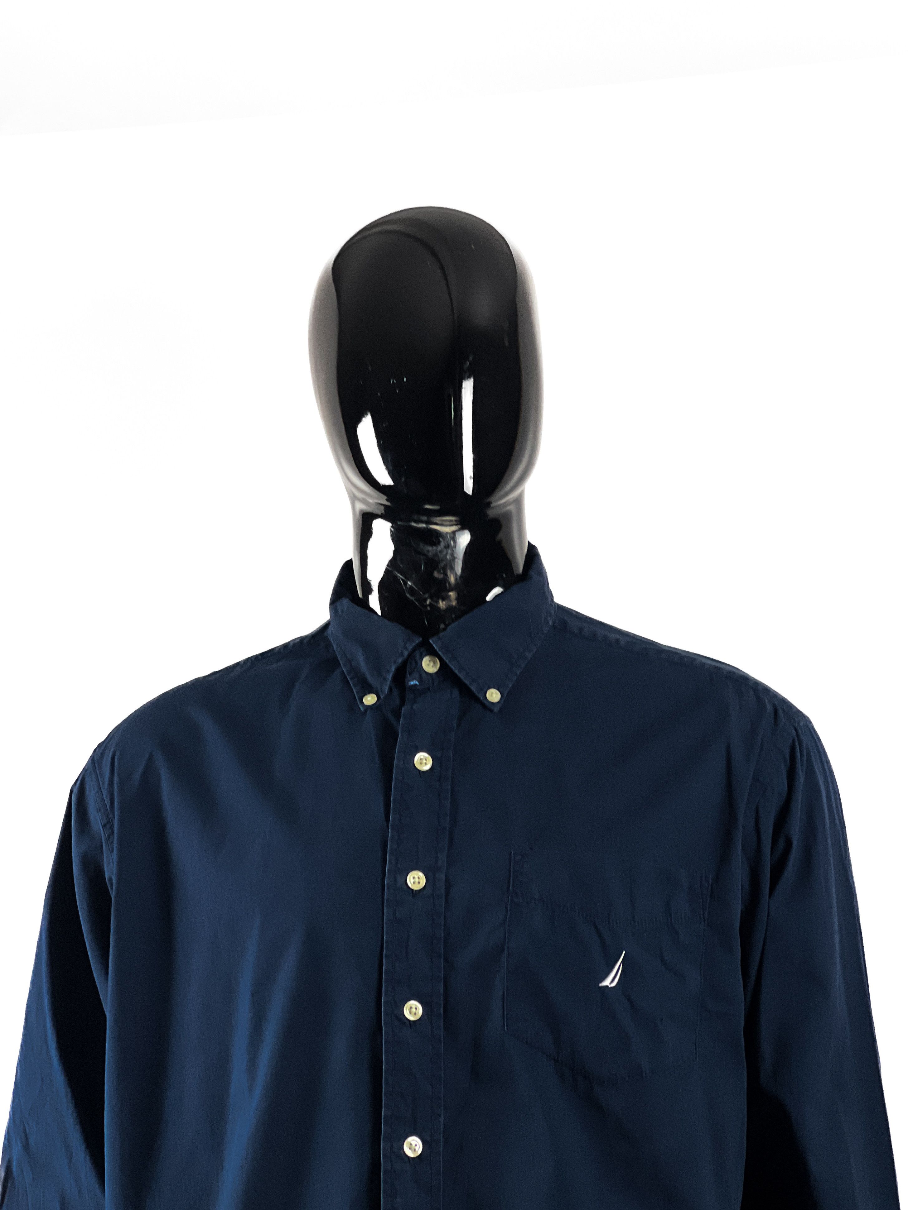 Nautica Nautica Vintage Men`s Shirt 100% Cotton Size US XXL / EU 58 / 5 - 7 Thumbnail