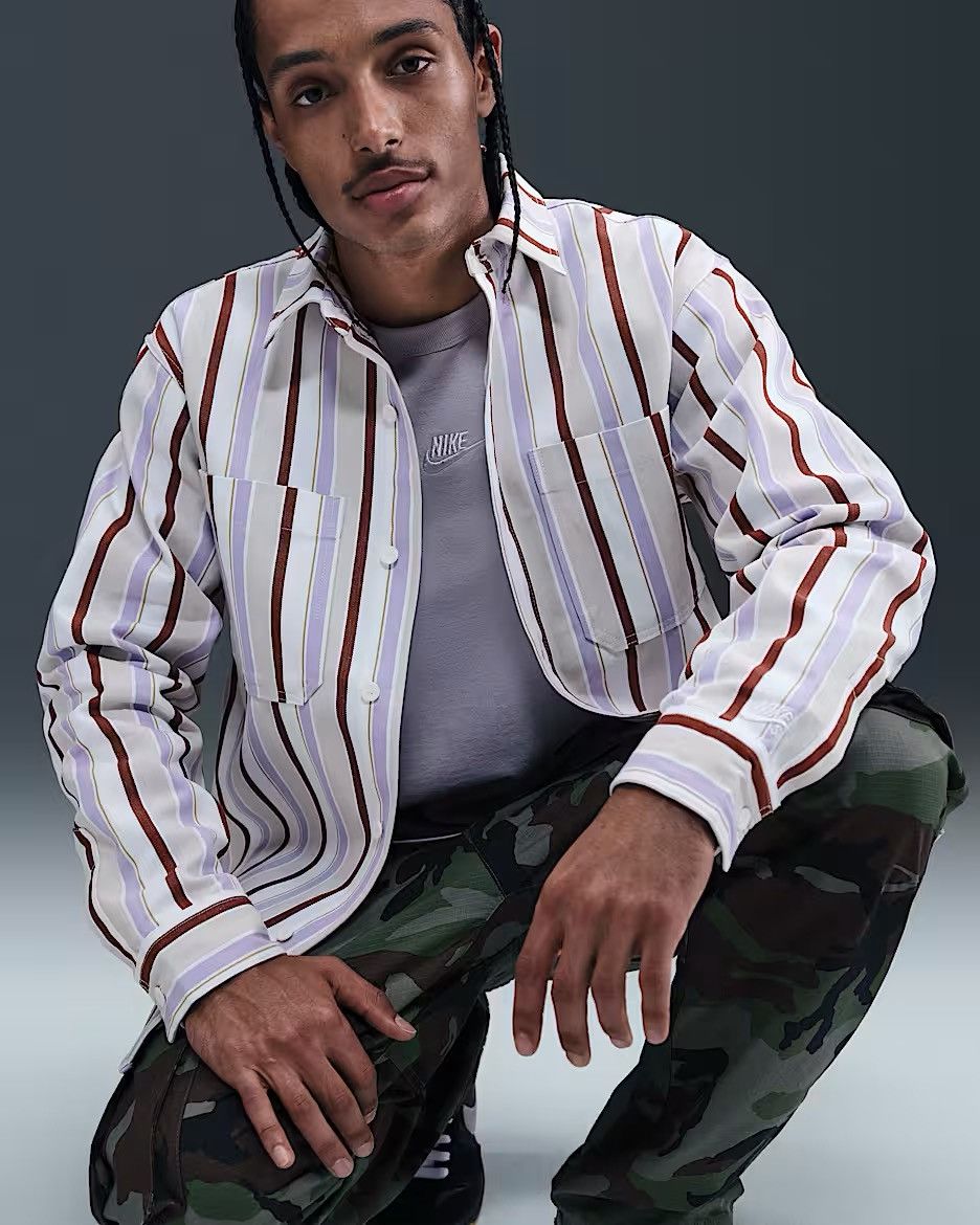 Nike SB Nike SB Skateboarding Long Sleeve Striped Shirt Size US XL / EU 56 / 4 - 3 Thumbnail