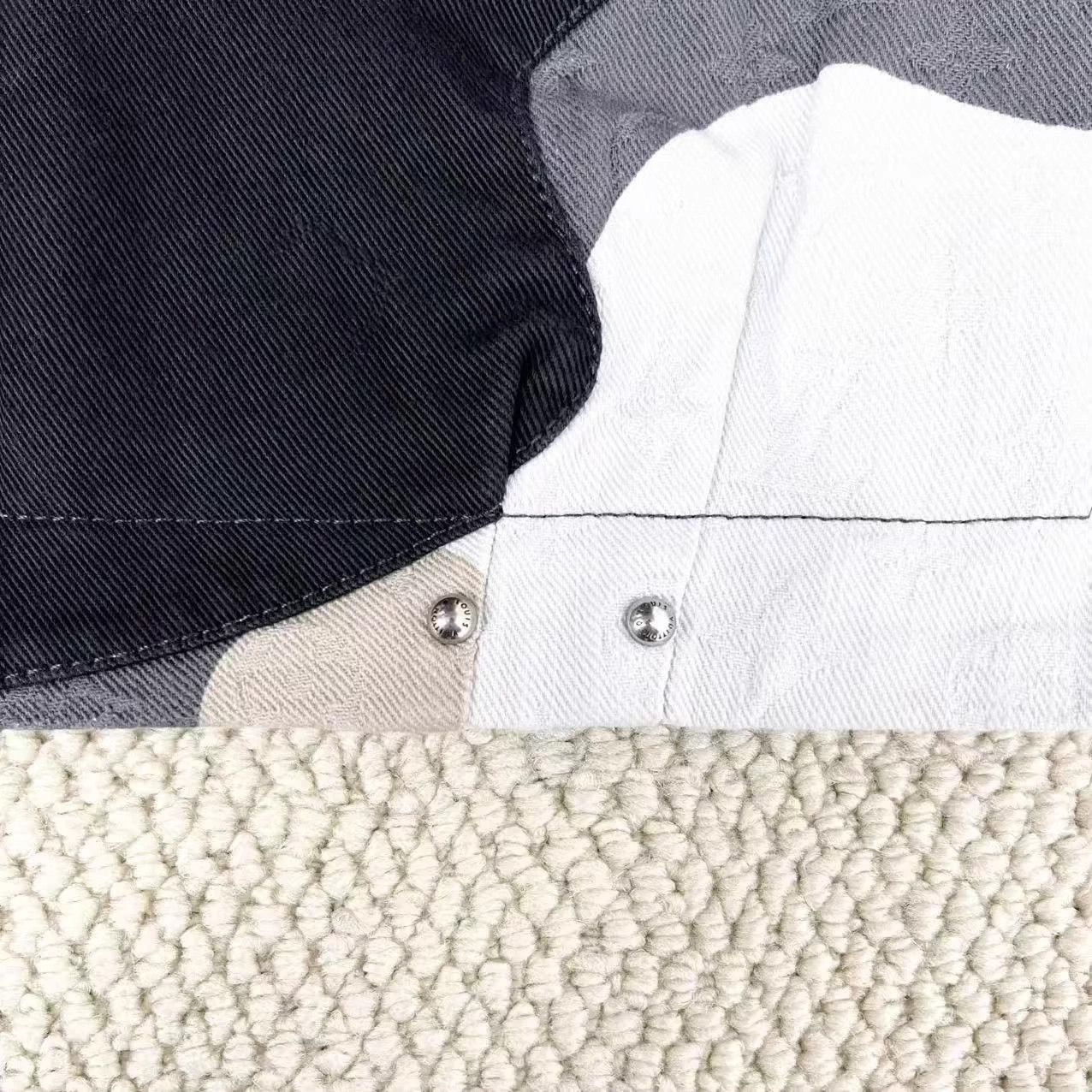Louis Vuitton Louis Vuitton monogrammed geometric logo zip-up denim jacket Size US M / EU 48-50 / 2 - 4 Thumbnail