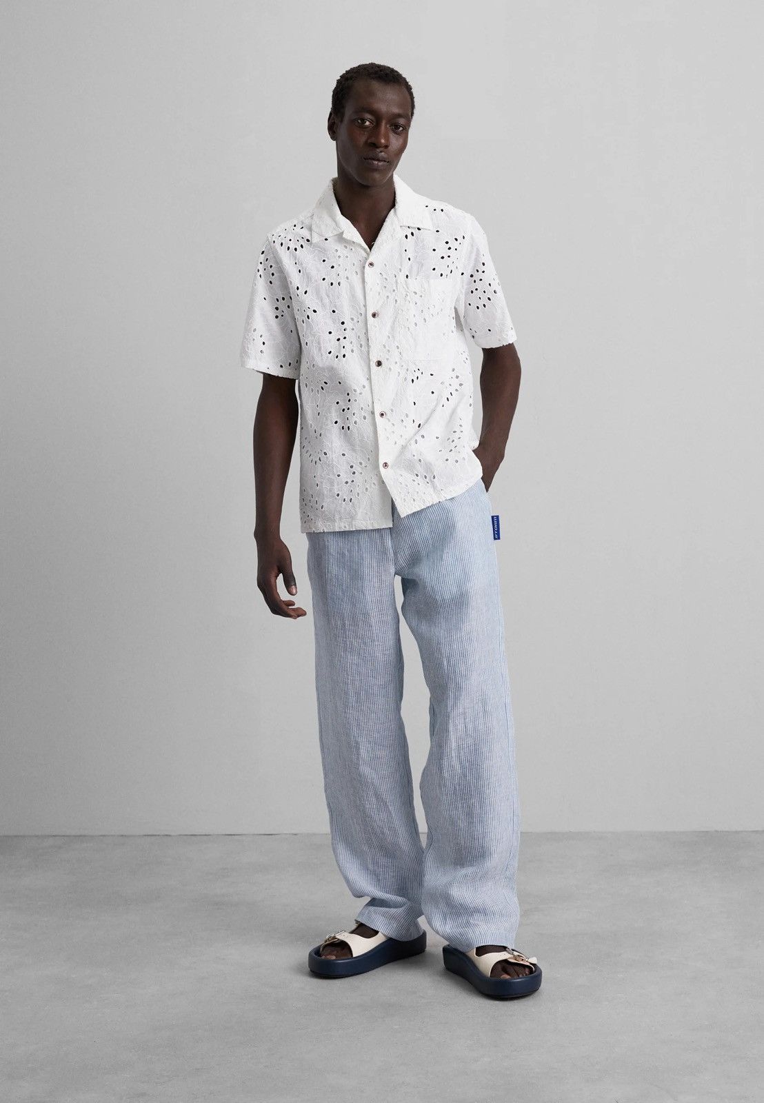!DS! SS23 Nikolaj Storm Corfu Striped Linen Pants