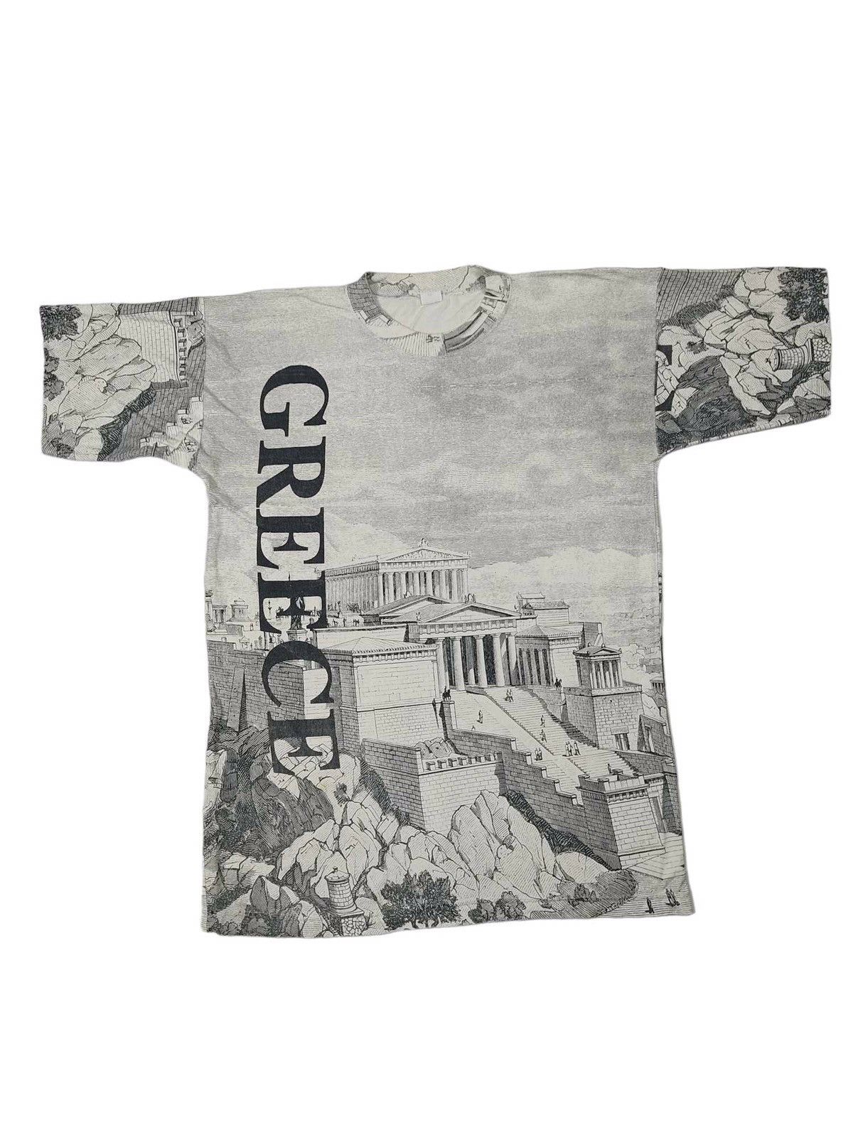 Vintage Vintage All Over Print Greece Art Tee Size US XL / EU 56 / 4 - 1 Thumbnail
