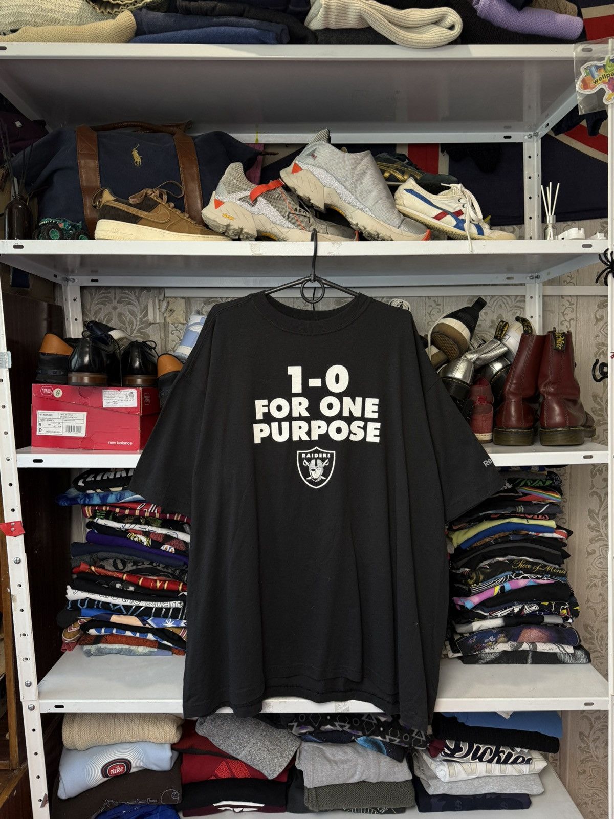NFL Vintage Reebok Raiders T shirt 1:0 For One Purpose Size US XL / EU 56 / 4 - 17 Thumbnail