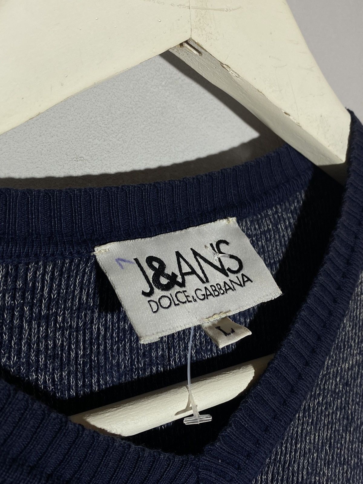 Dolce & Gabbana Vintage 90s Dolce & Gabbana Jeans V-neck Women’s Sweater Size L / US 10 / IT 46 - 6 Thumbnail