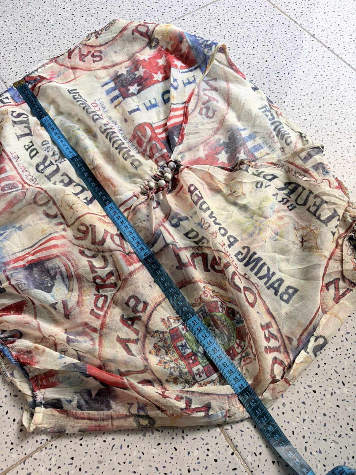 Japanese Brand Y2K Unknown Women Abstract Tops Size M / US 6-8 / IT 42-44 - 9 Thumbnail