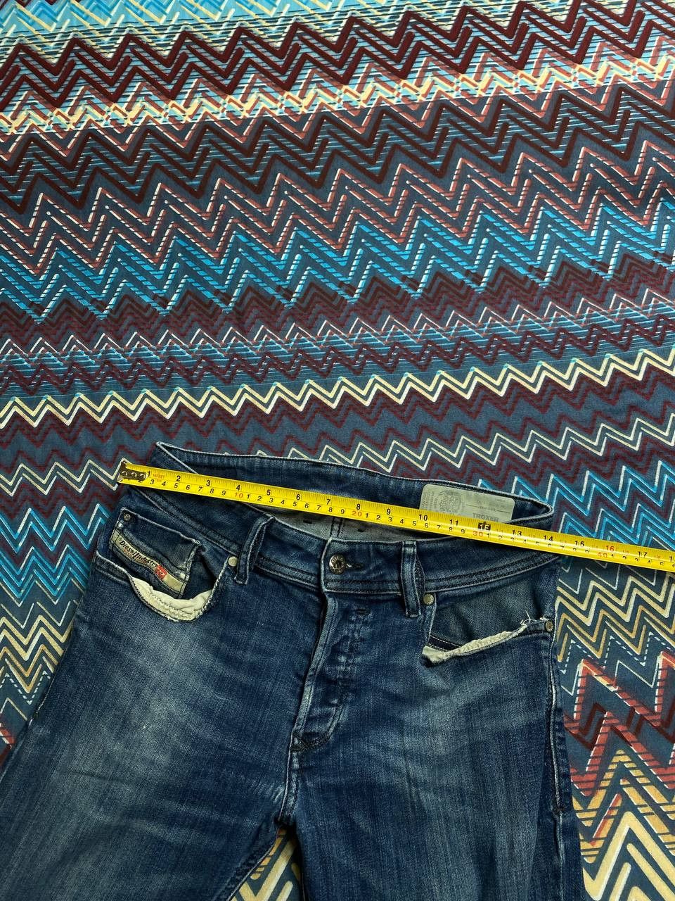 Diesel × Vintage Diesel Distressed Dirty Ripped Slim Skinny Wash Denim Jeans Size US 28 / EU 44 - 8 Thumbnail