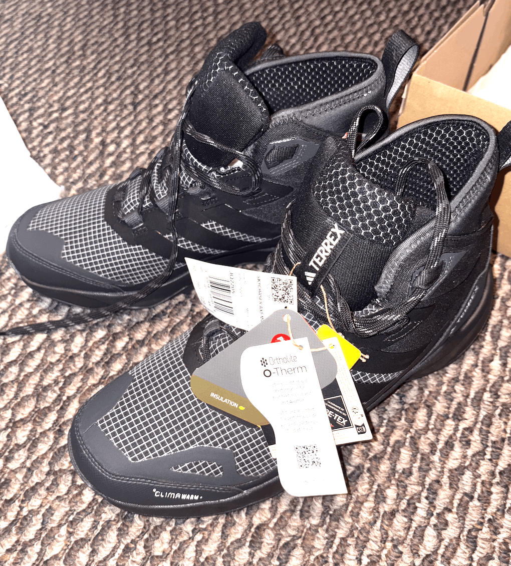 Adidas Adidas Terrex Skychaser AX5 GORE-TEX Mid Black Carbon Size US 10 / EU 43 - 2 Thumbnail
