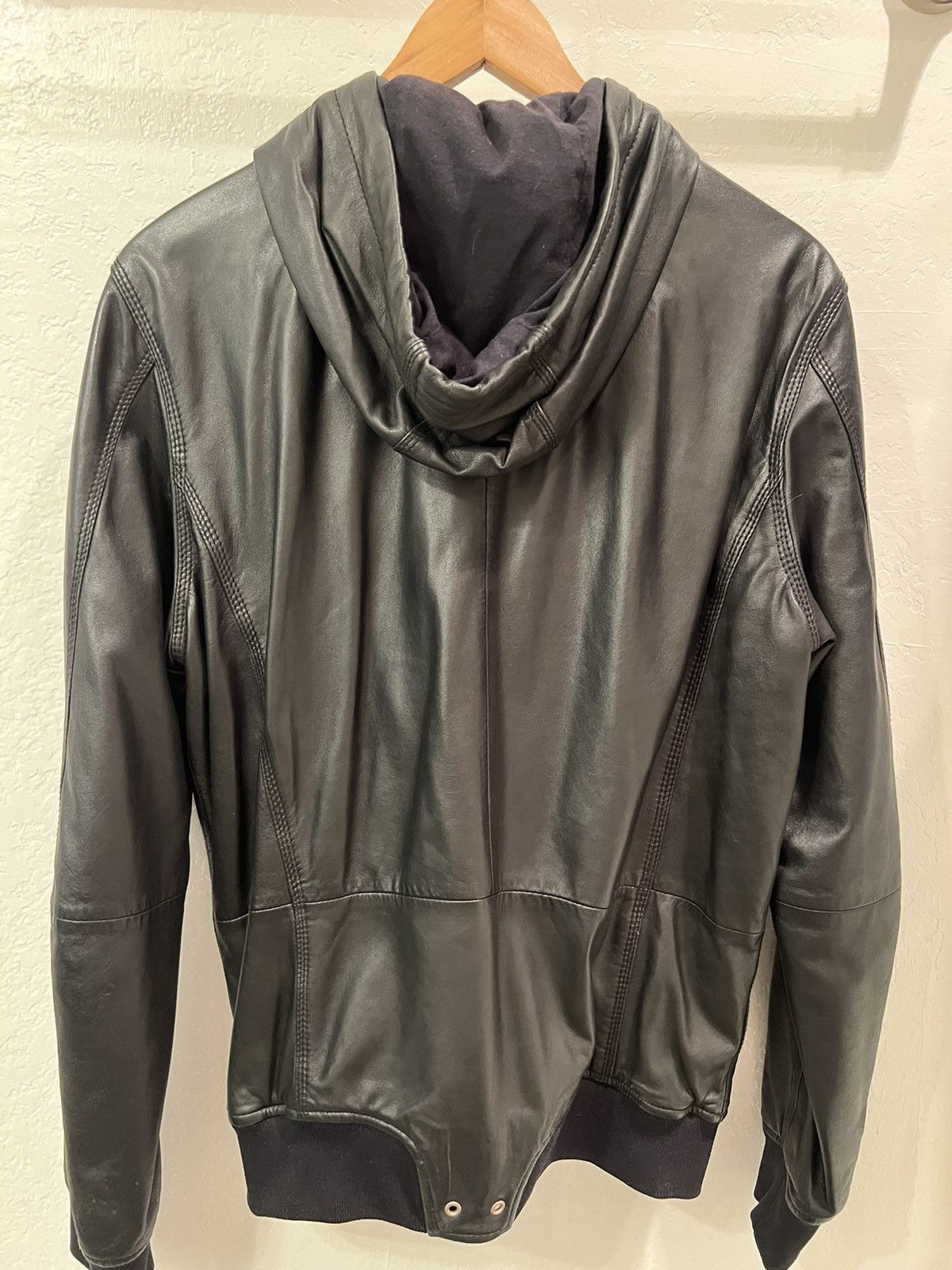 Diesel Black Gold Diesel Lambskin Leather Hoodie Jacket Size US S / EU 44-46 / 1 - 9 Thumbnail