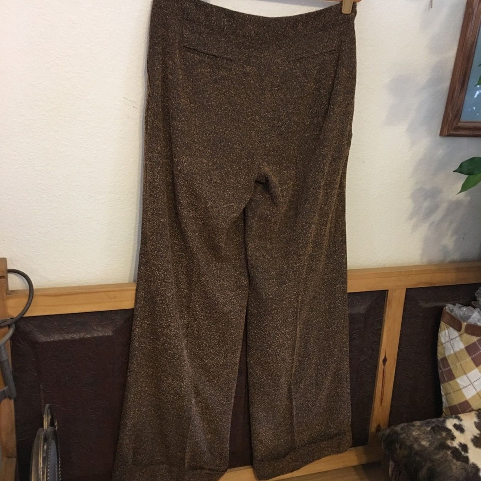 Other Cami textured fabric wide leg cuffed pants Size 34" / US 12 / IT 48 - 4 Thumbnail