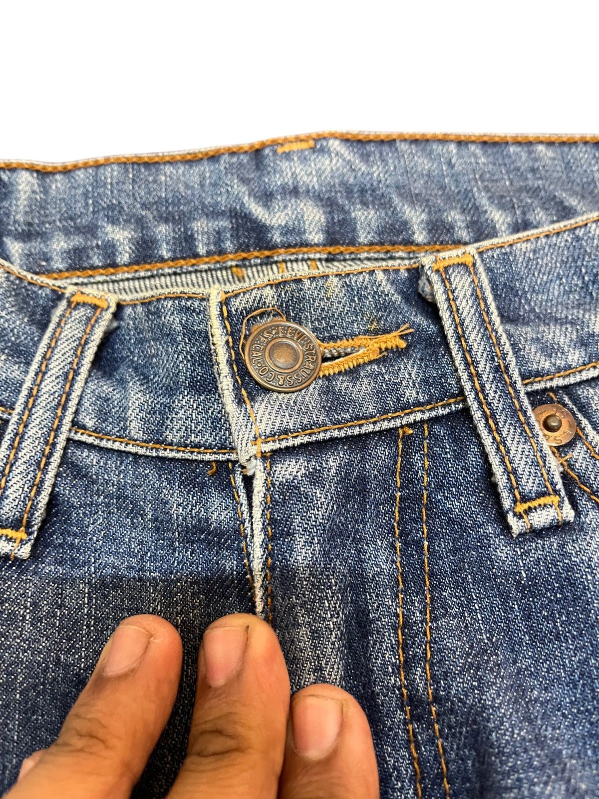 Levi's Vintage Levi’s 80’s 557 Flare Grunge Denim Size US 28 / EU 44 - 5 Thumbnail