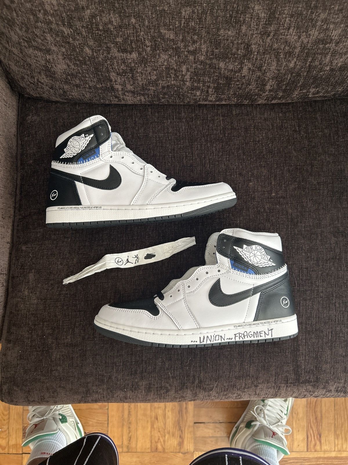 Jordan Brand × Union LA Jordan 1 x union x fragment white black Size US 10.5 / EU 43-44 - 1 Thumbnail