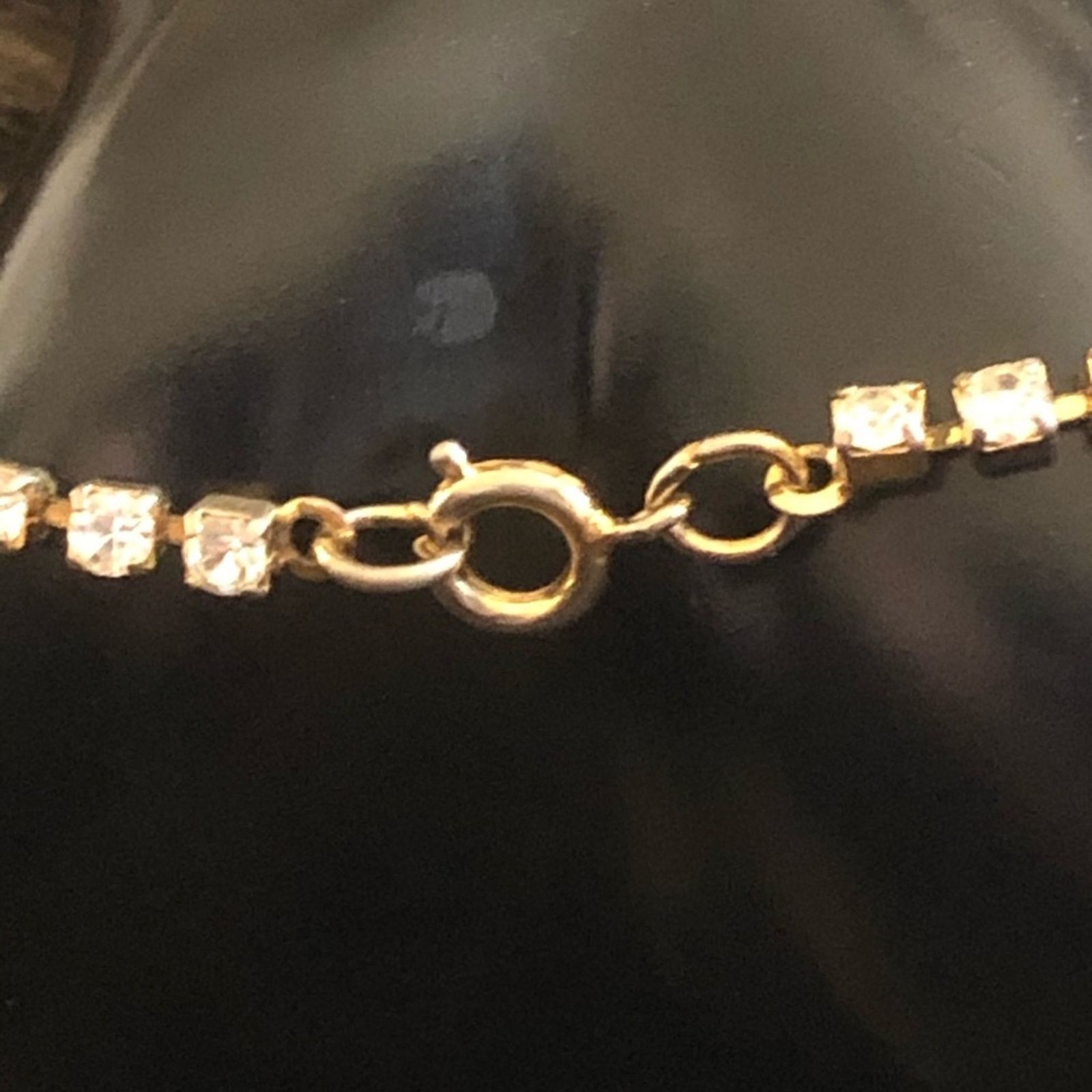 Vintage Vintage clear rhinestone gold tennis bracelet Size ONE SIZE - 5 Thumbnail