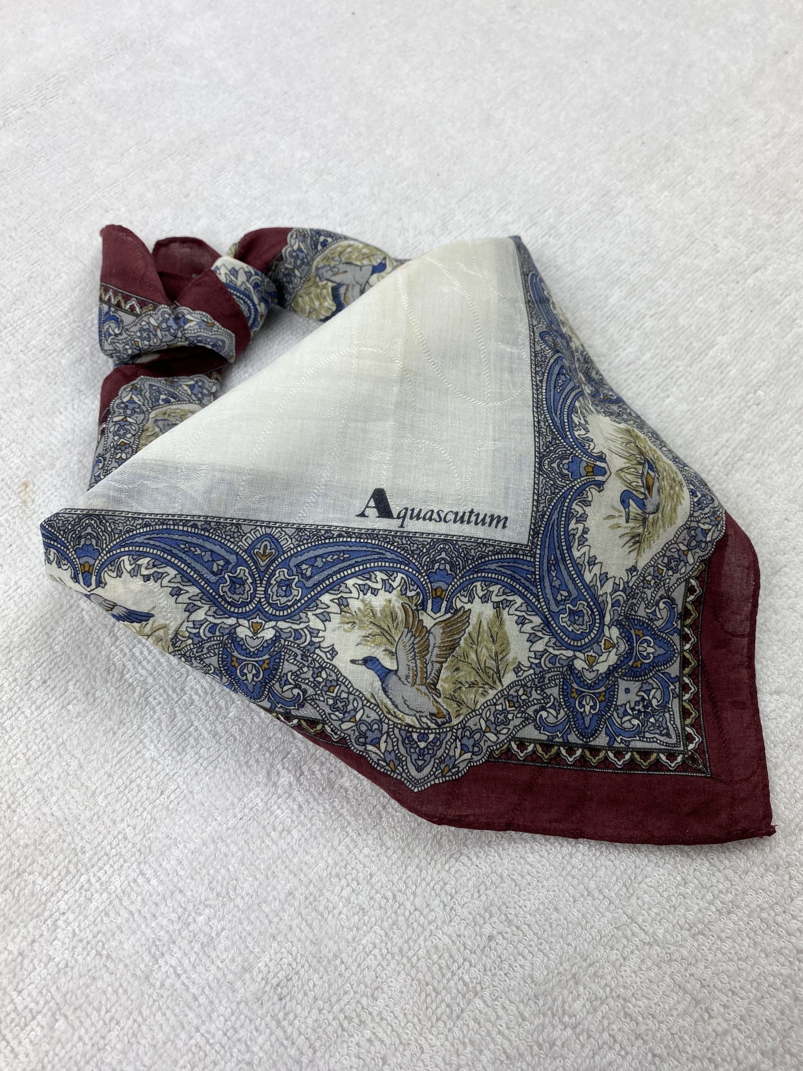 Aquascutum × Vintage Aquasqutum Handkerchief / Bandana / Neckerchief Size ONE SIZE - 2 Thumbnail